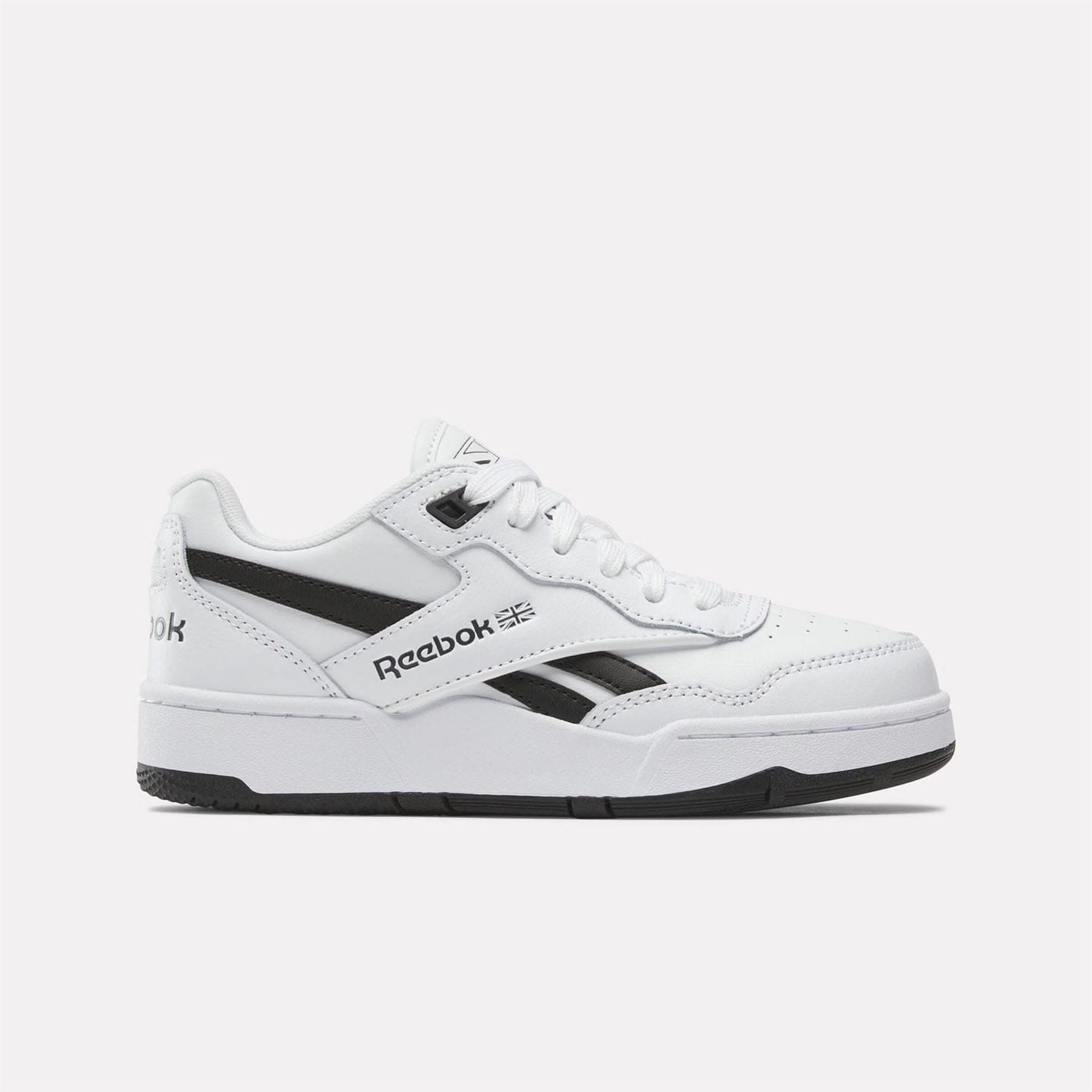 Reebok Bb 4000 Ii Ftwwht Cblack Purgry Low Top Trainers Boys