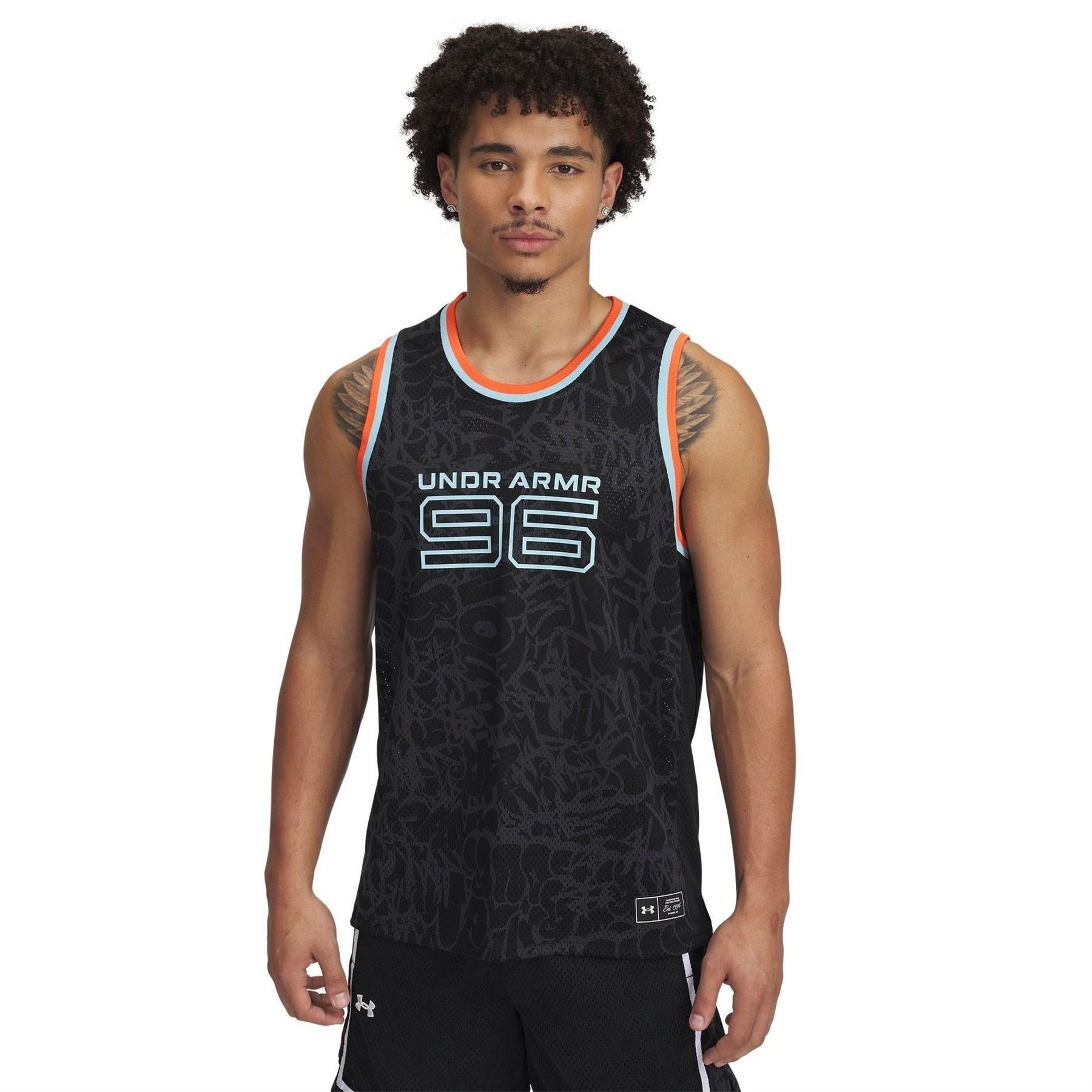 Under Armour Printed Mesh Crew Neck Sleeveless Tank