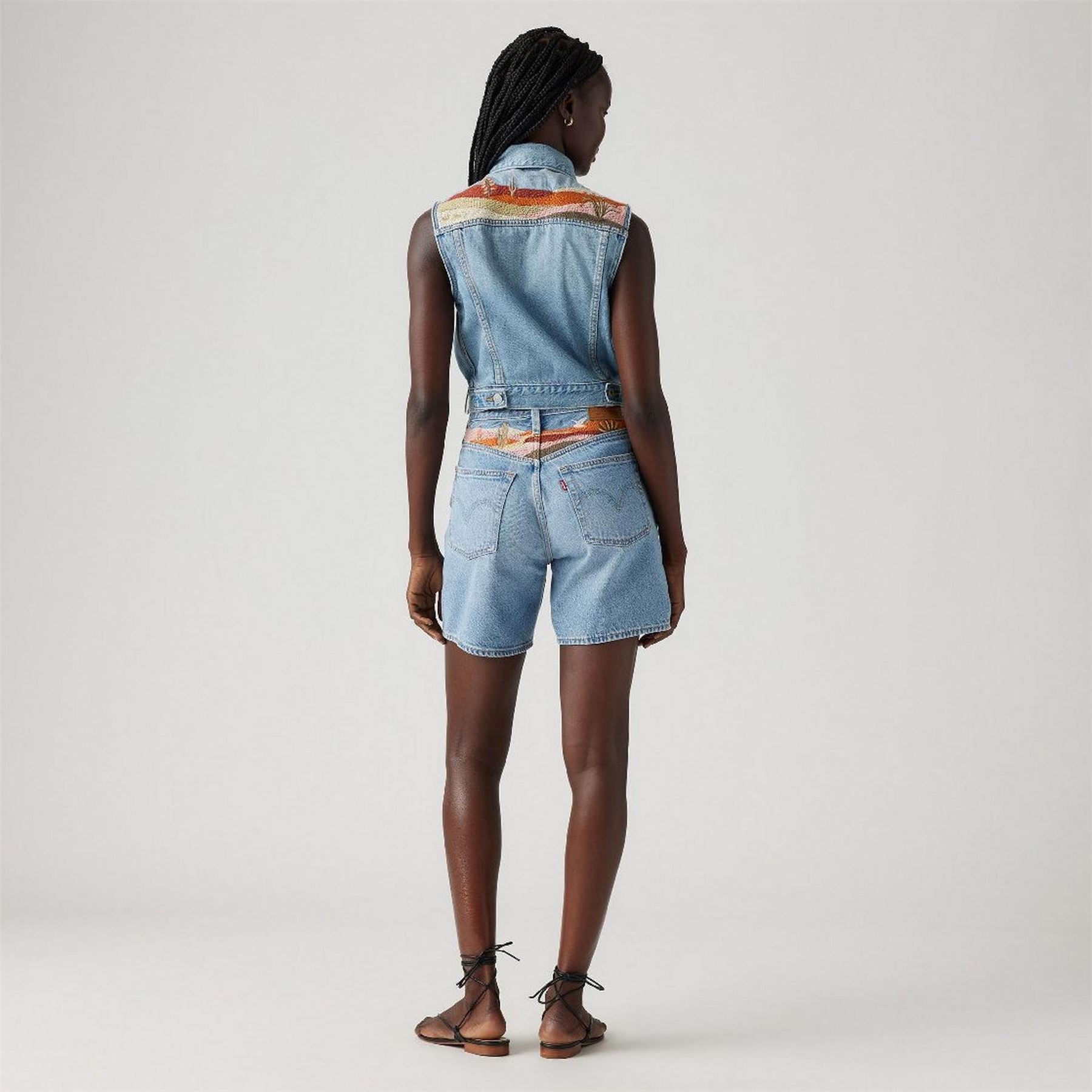 Levis 501 Mid Thigh Short Lunar Blac