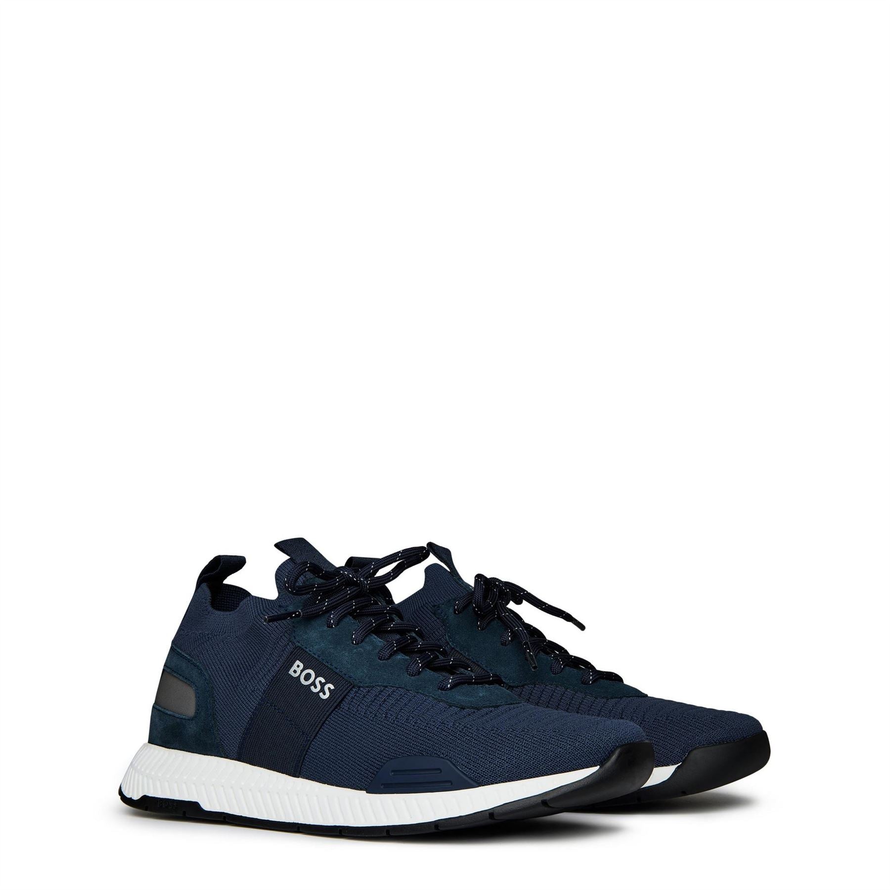 Boss Titanium Knit Runners, Sock Like Fit