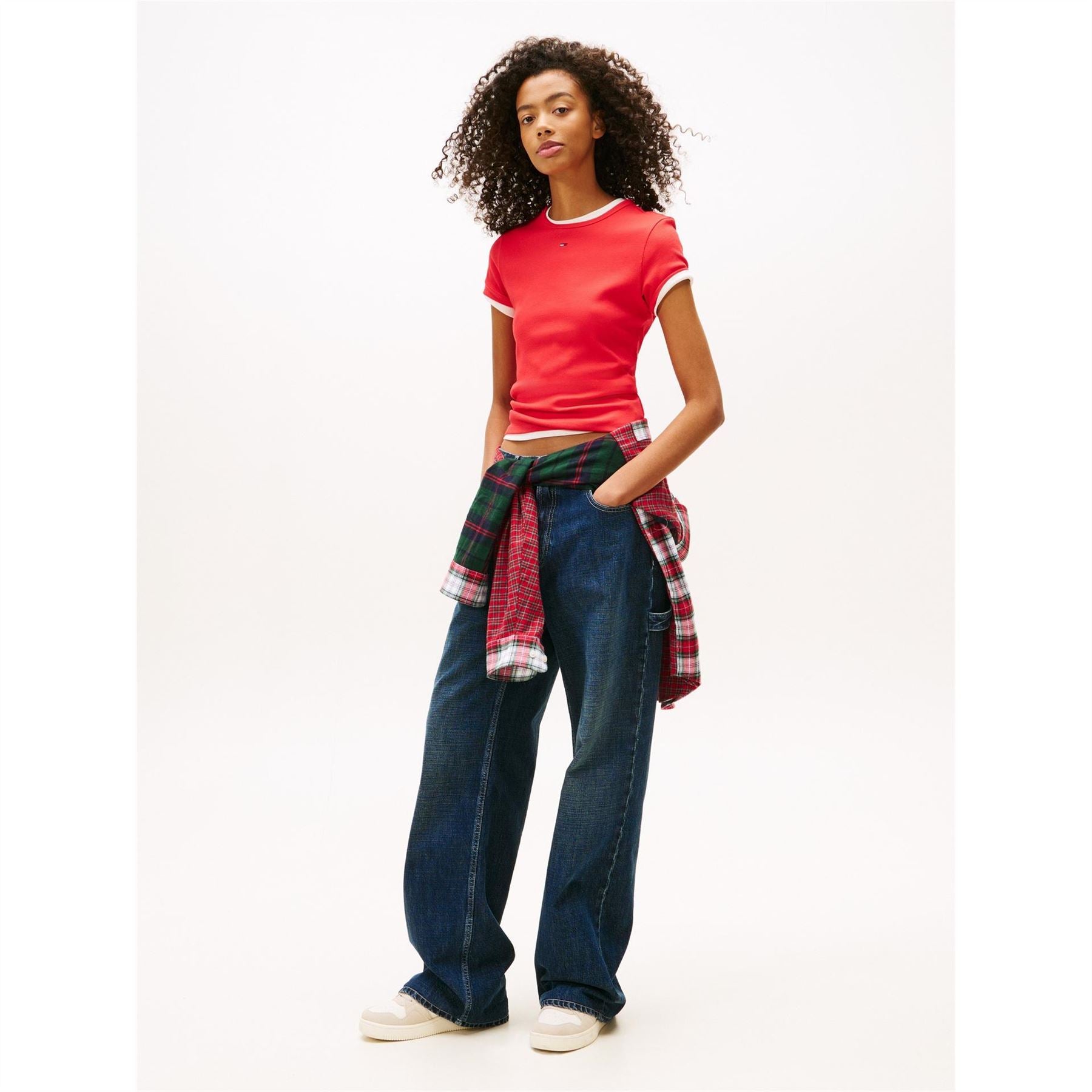 Tommy Jeans Slim Essential Rib Short Sleeve T-Shirt