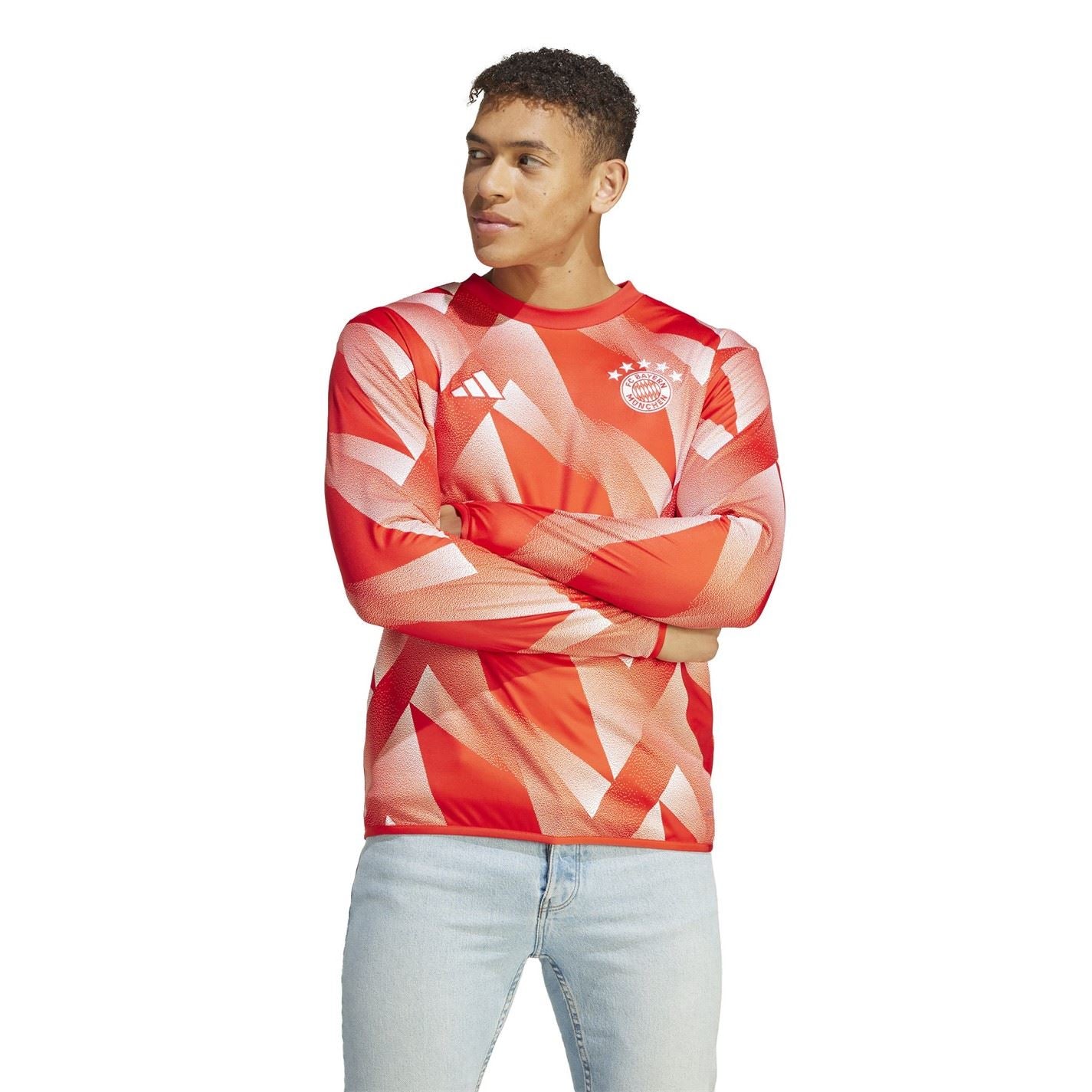 adidas Bayern Munich Pre Match Warm Top 2023 2024 Adults