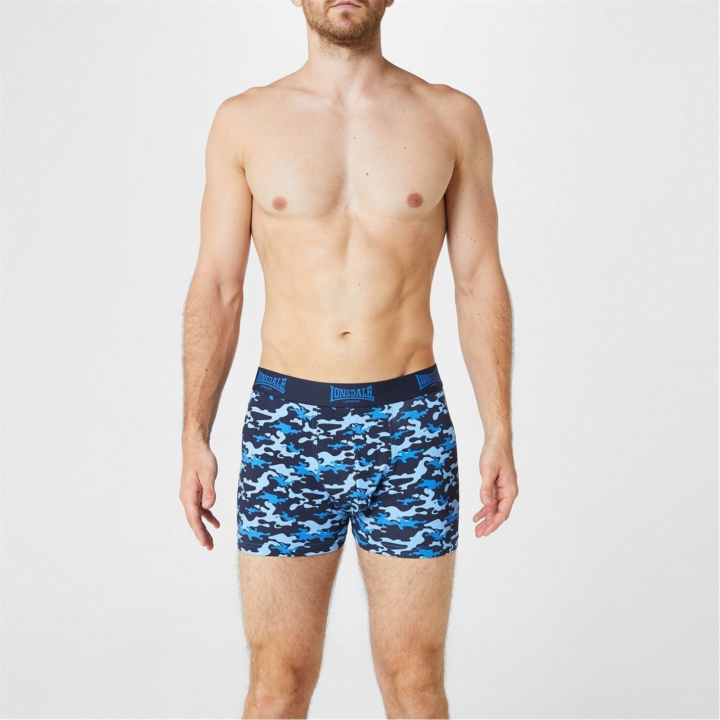 Lonsdale Mens 2 Pack Trunk