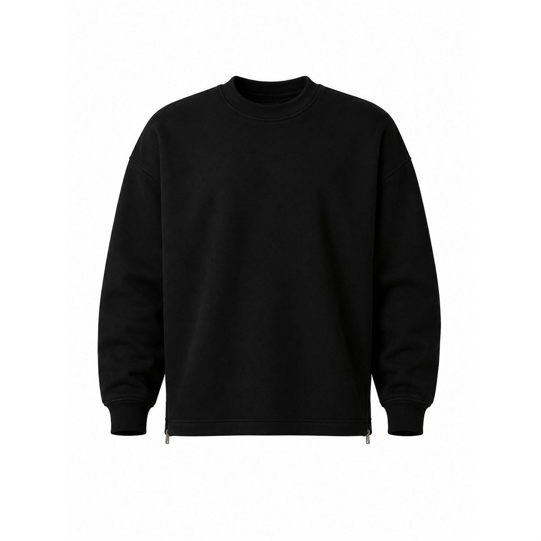 Biba Graphic Crew Neck Ribbed Collar Long Sleeve Sweatshirt