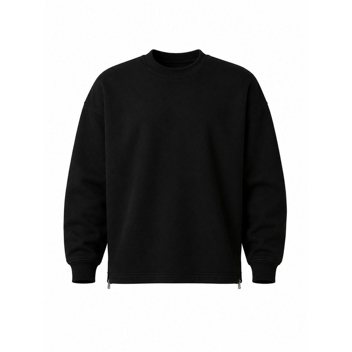 Biba Graphic Crew Neck Ribbed Collar Long Sleeve Sweatshirt