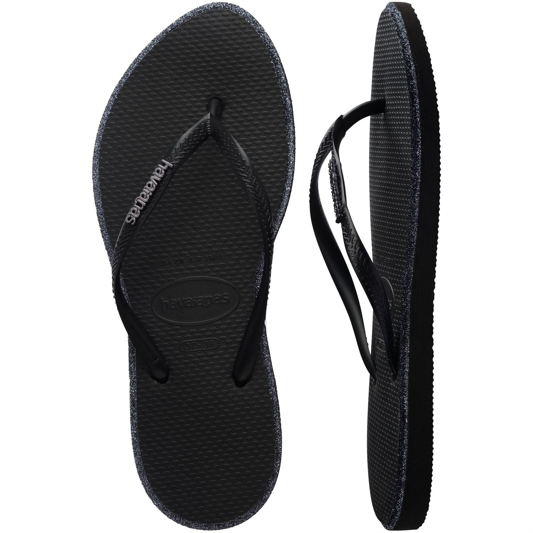 Havaianas Slim Point Glitter Flip Flops
