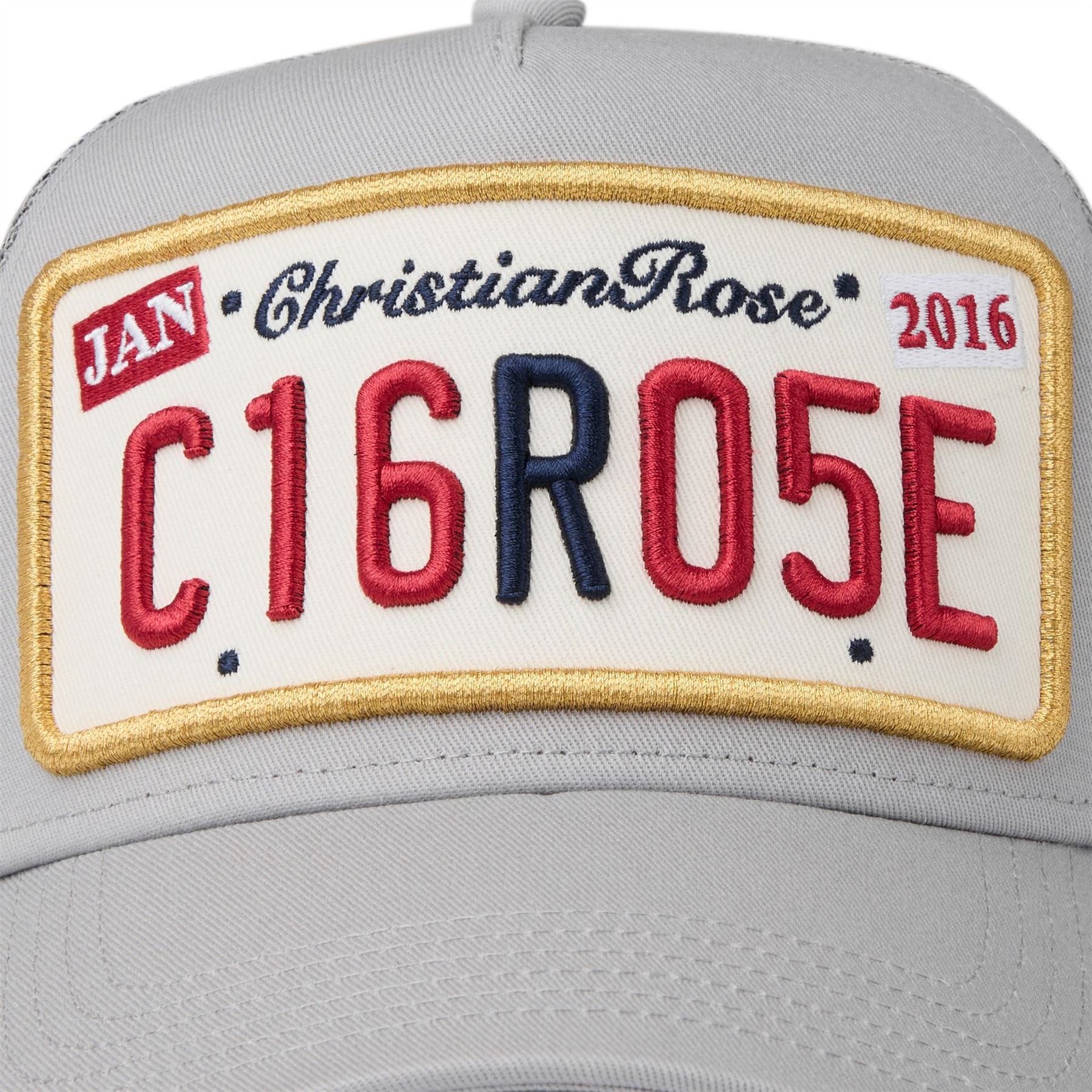 Christian Rose Plate Trucker Cap