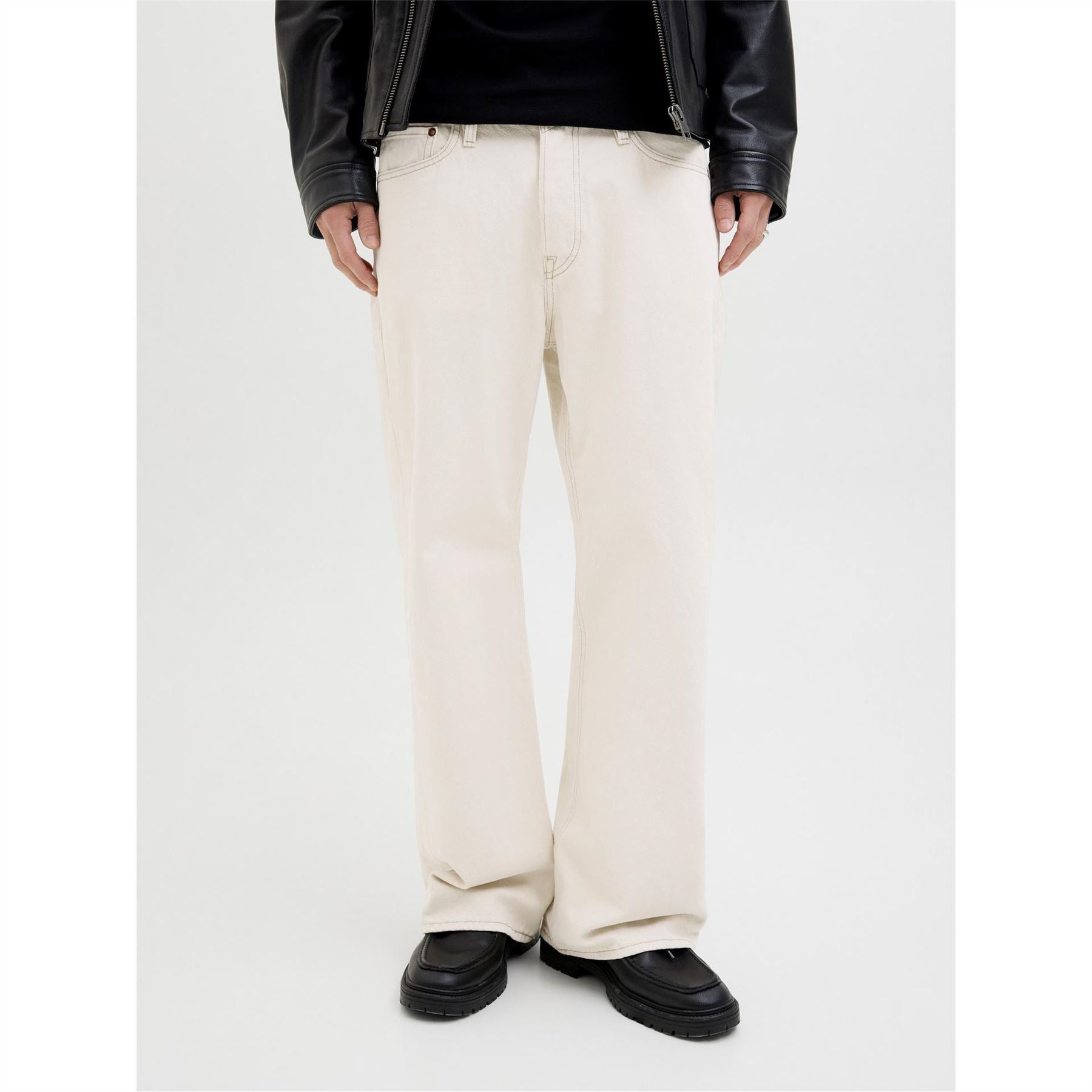 Jack and Jones Cooper Wide Leg Relaxed Fit Jeans