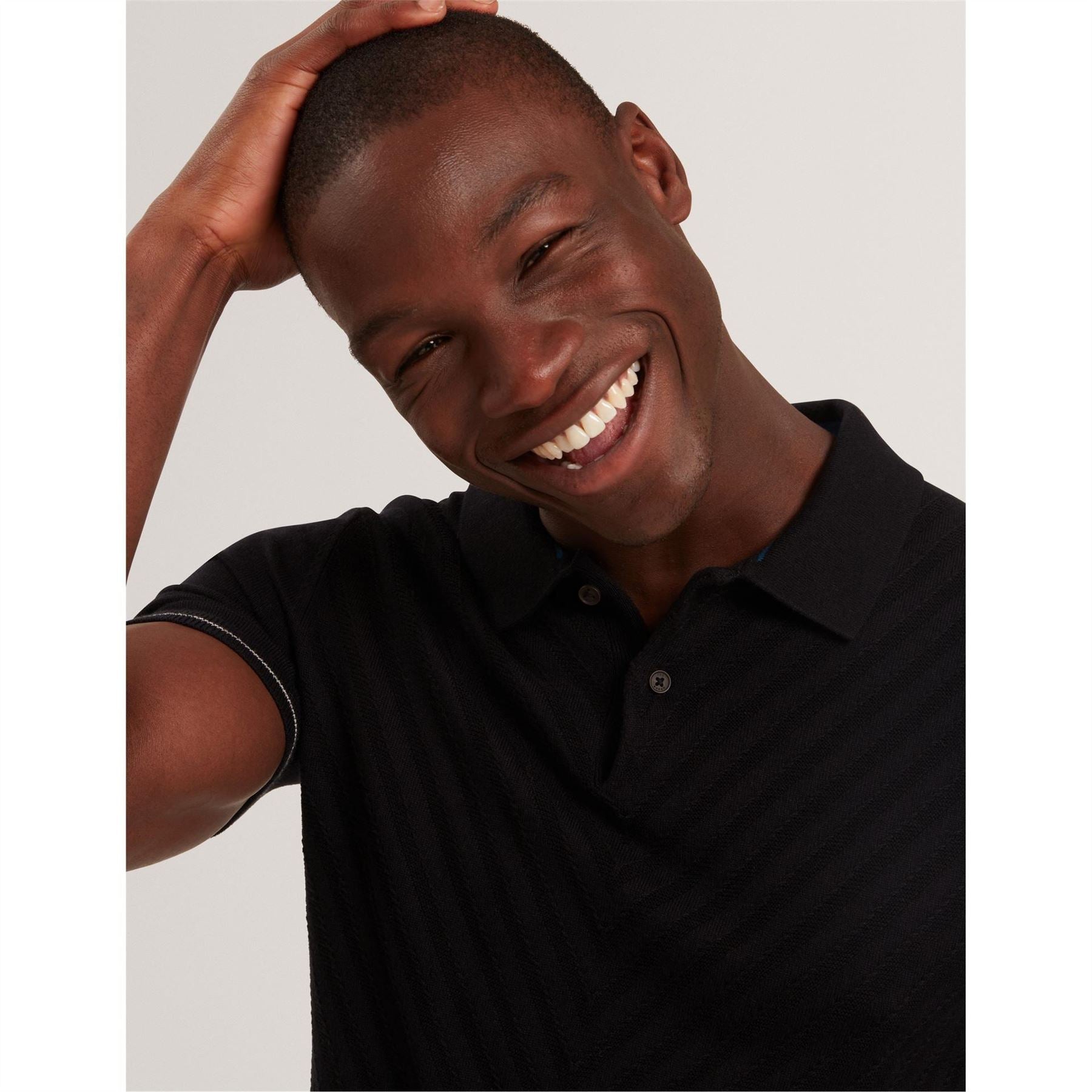 Ted Baker Stitch Collared Short Sleeve Polo Shirt