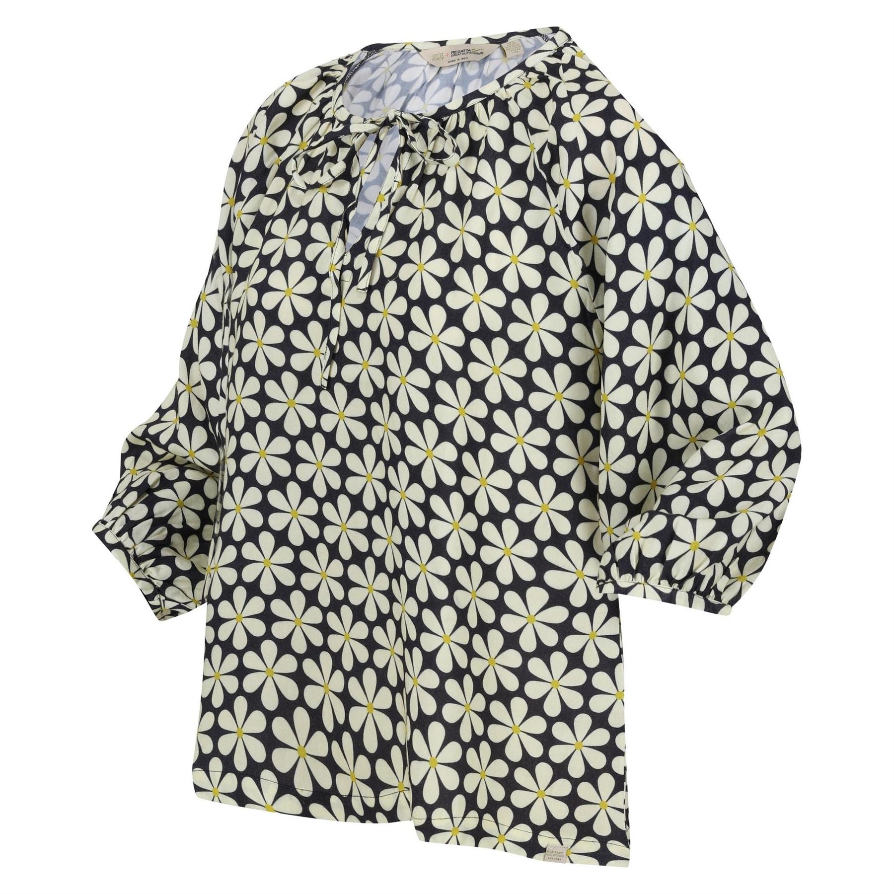 Regatta Orla Relaxed Fit Keyhole Neck Balloon Sleeve Blouse