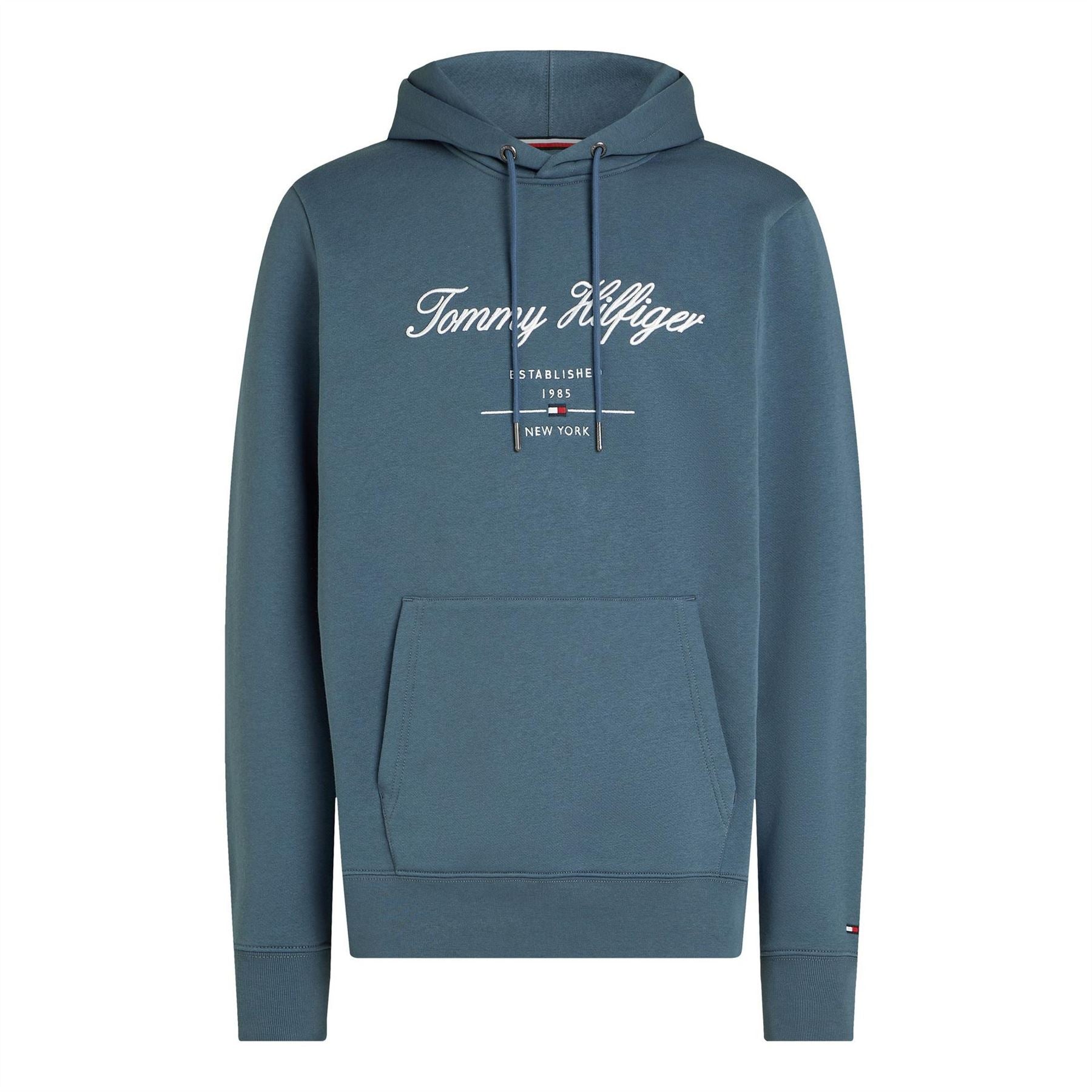 Tommy Hilfiger Hooded Logo Print Regular Fit Sweatshirt