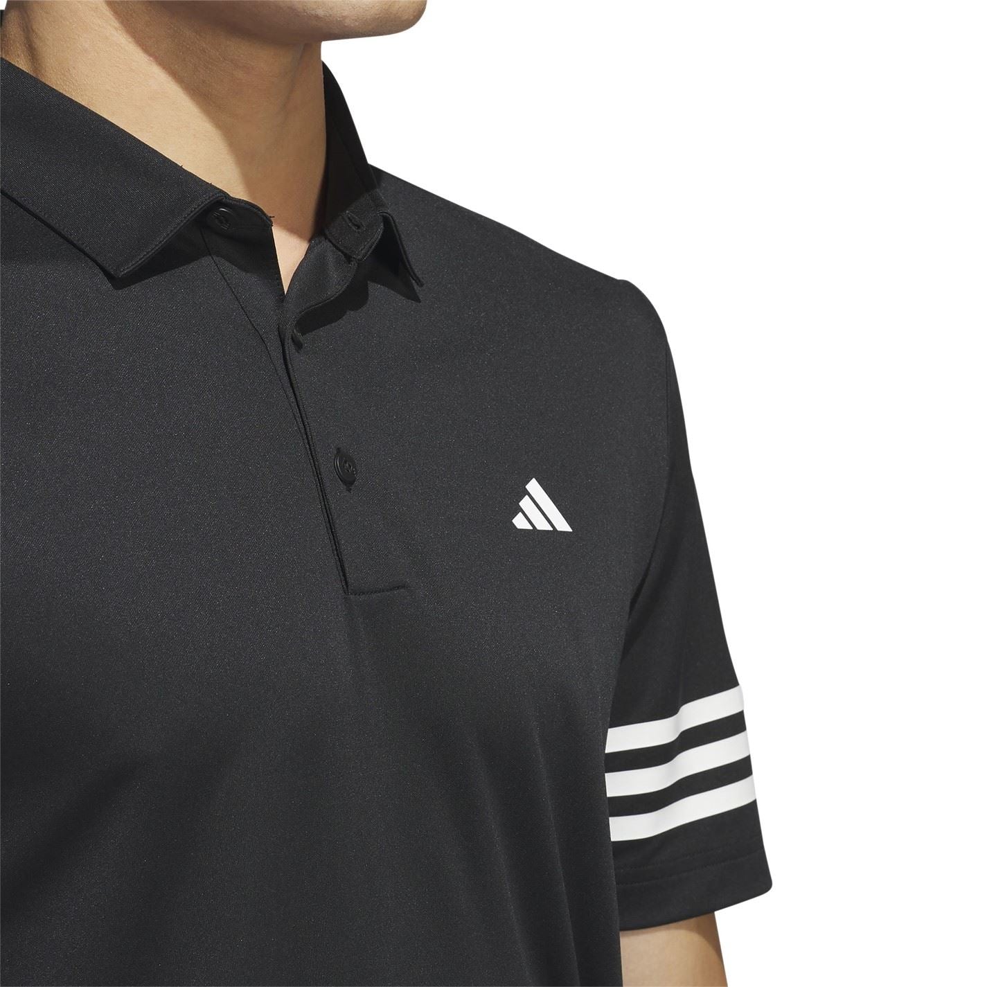 adidas Mens 3 Stripe Polo Shirt