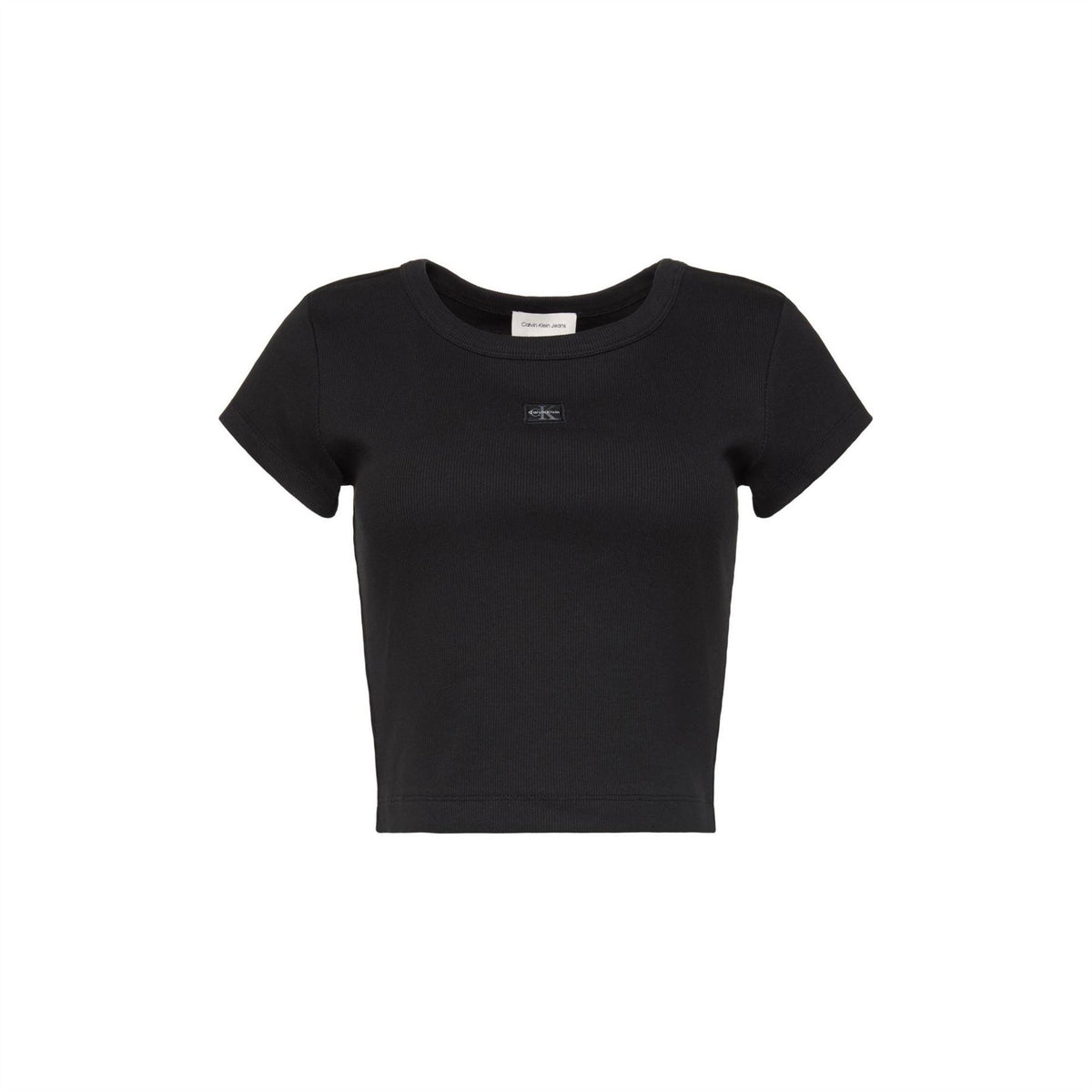 Calvin Klein Jeans Woven Ribbed Baby Tee
