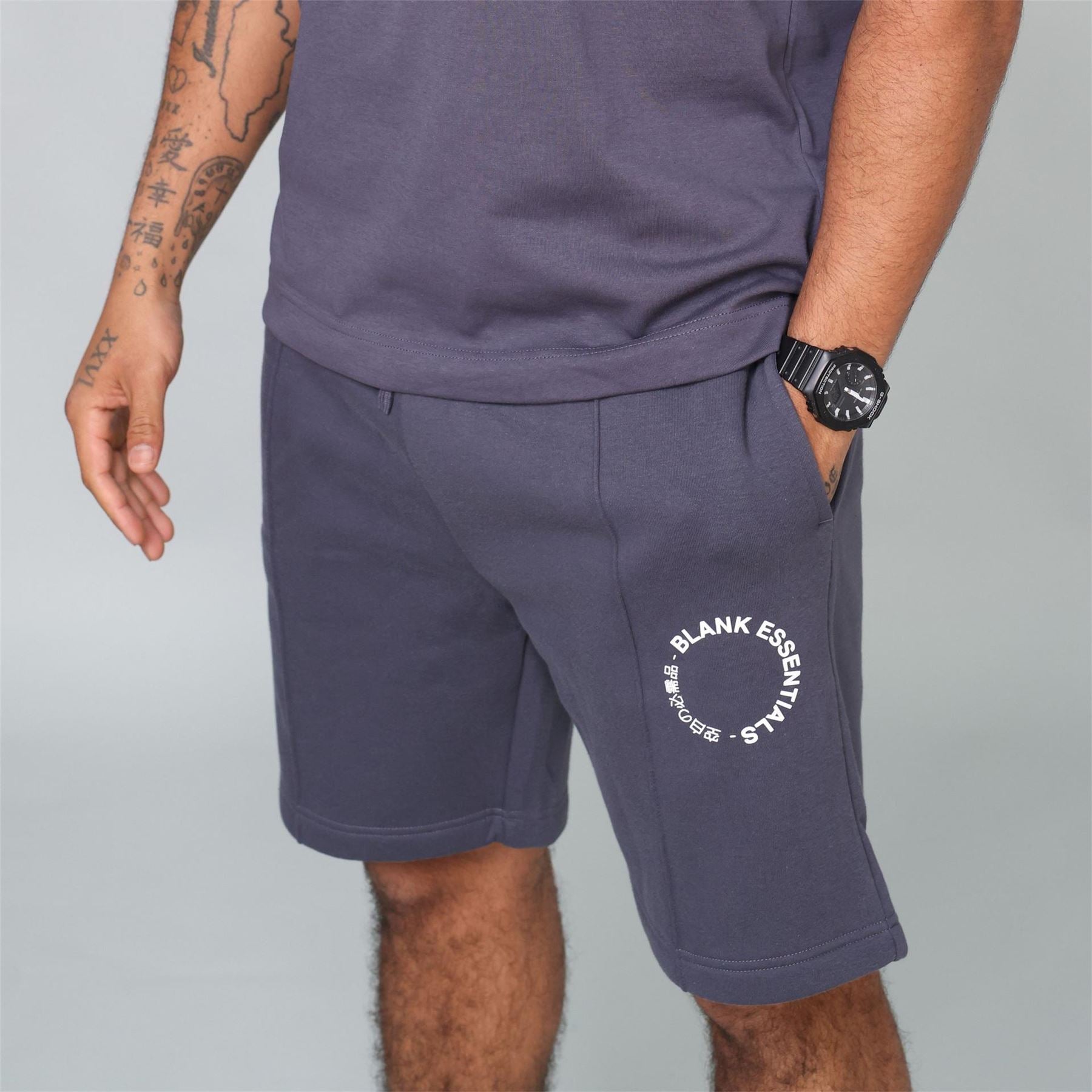Blank Essentials Circle Fleece Jogger Shorts