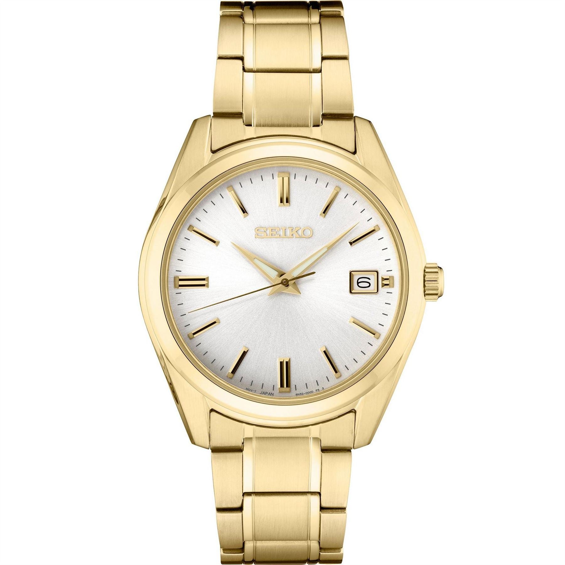 Seiko Date Analogue Titanium Bracelet Strap Watch