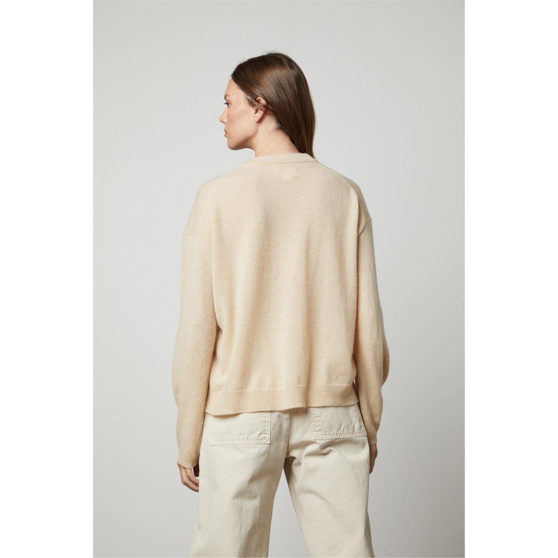 Velvet by Graham and Spencer Regular Fit Drop Shoulder Long Sleeve Sweater