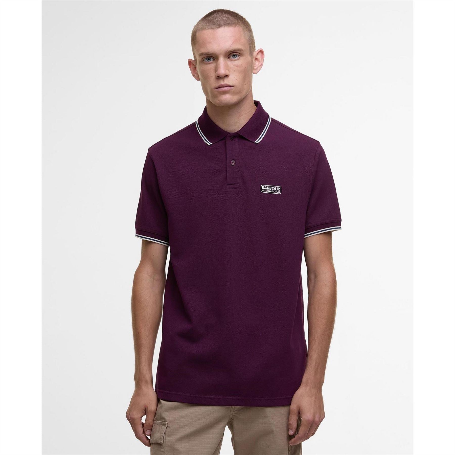 Barbour International Tipped Short Sleeve Polo Shirt