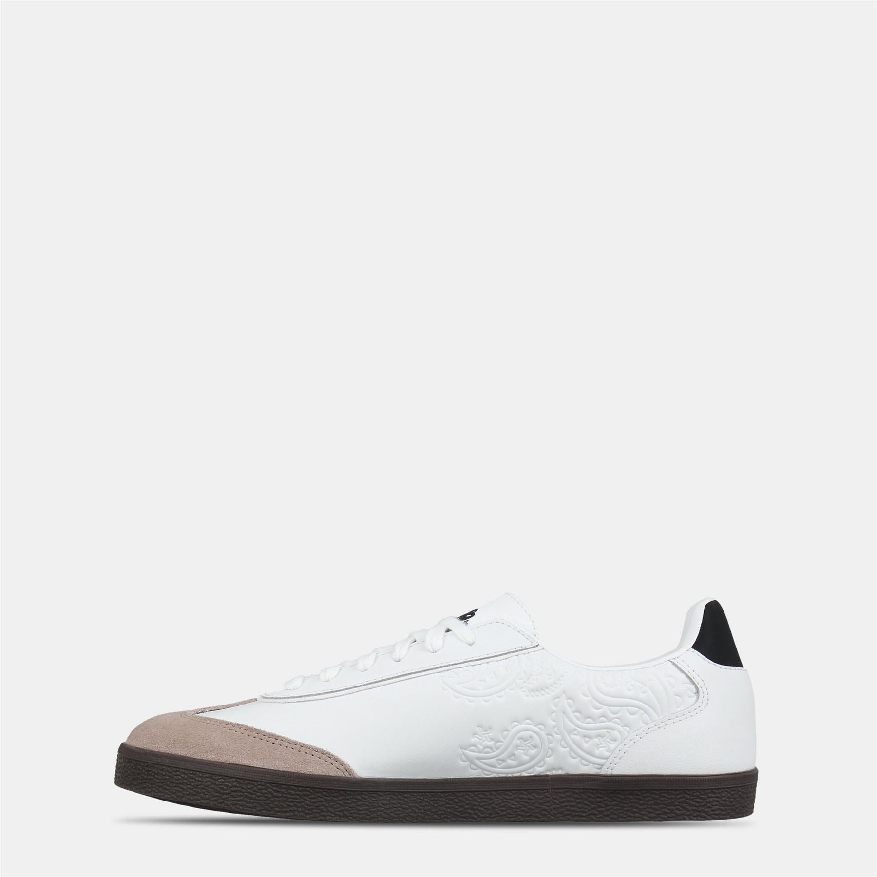 Pretty Green Moorgate Leather Court Trainers