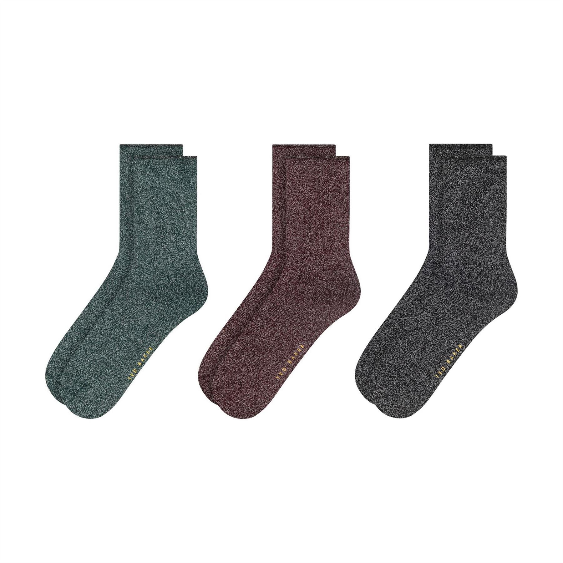 Ted Baker 3 Pack Crew Long Socks