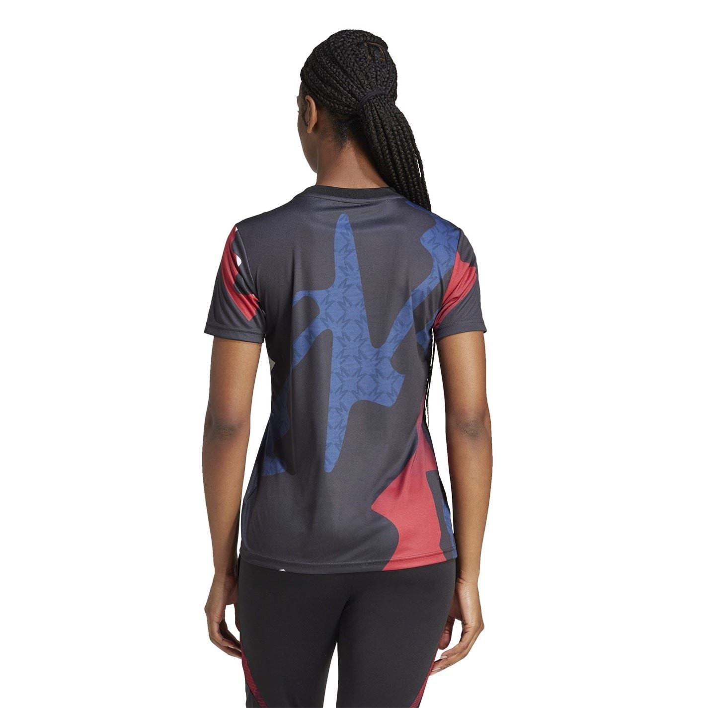 adidas Womens Manchester United Prematch Shirt 2024 2025