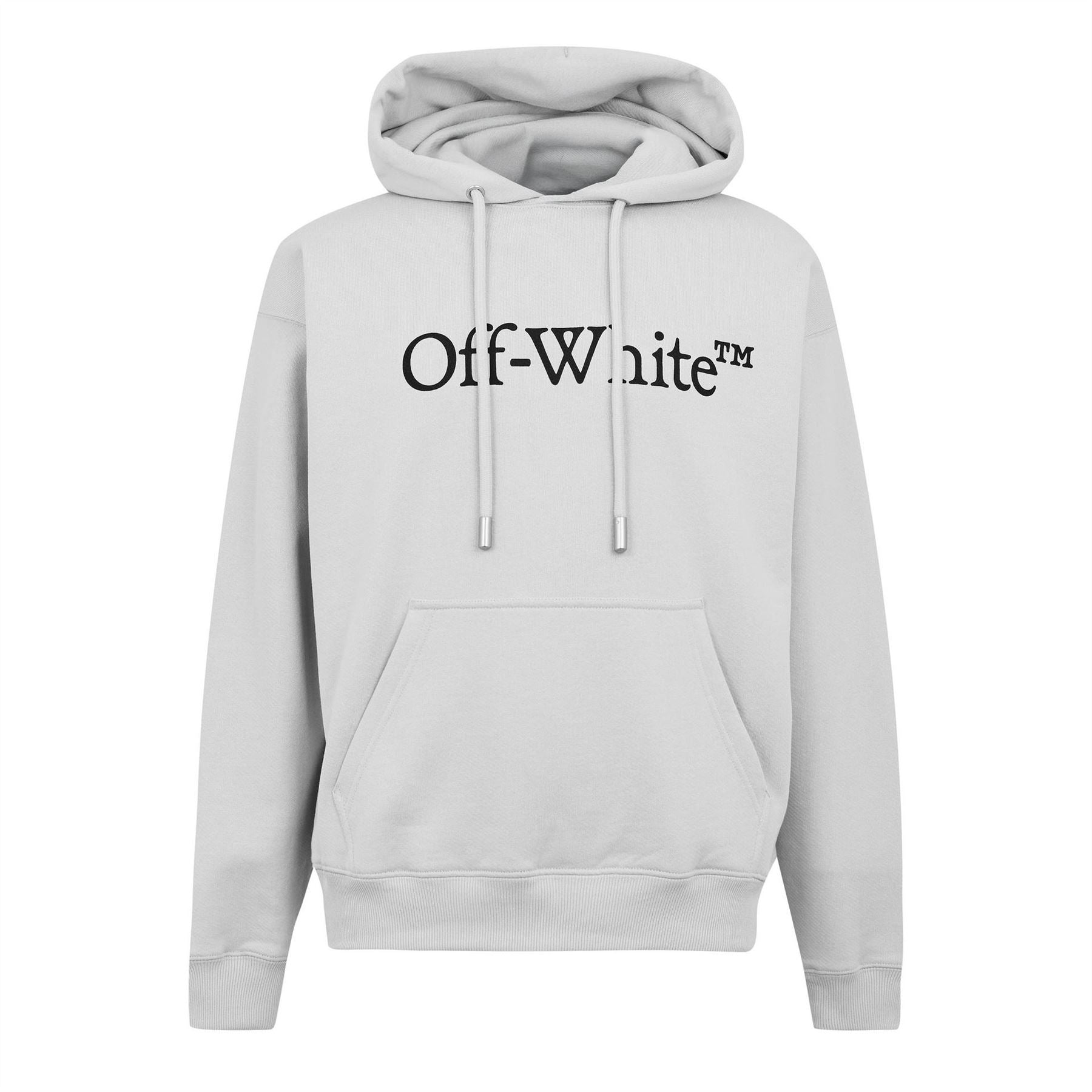 Off White Lacoste Lettering Hooded Neck Long Sleeve Sweatshirt