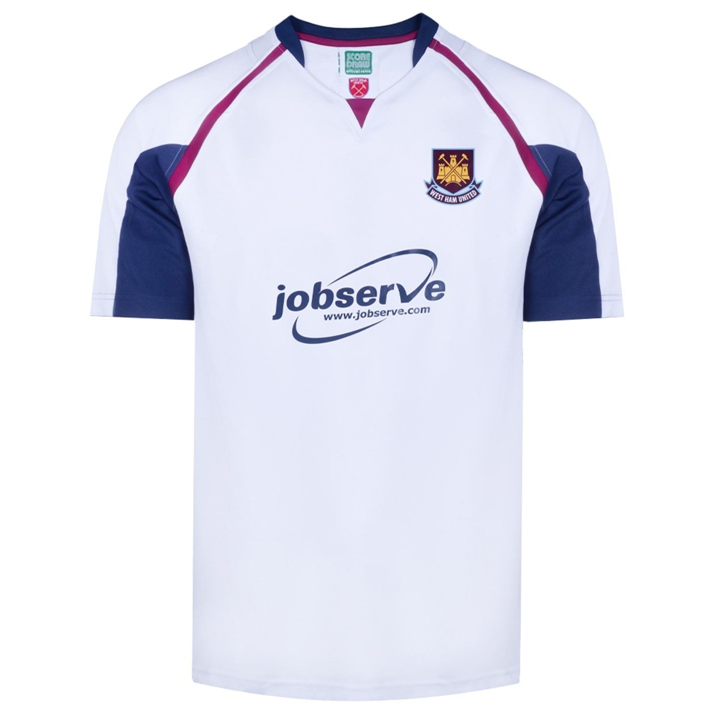 Score Draw West Ham United Retro Away Shirt 2006 Adults