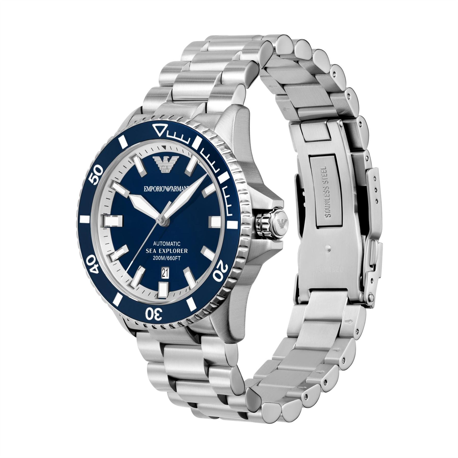 Emporio Armani Armani Sea Explorer Automatic Stainless Steel Watch