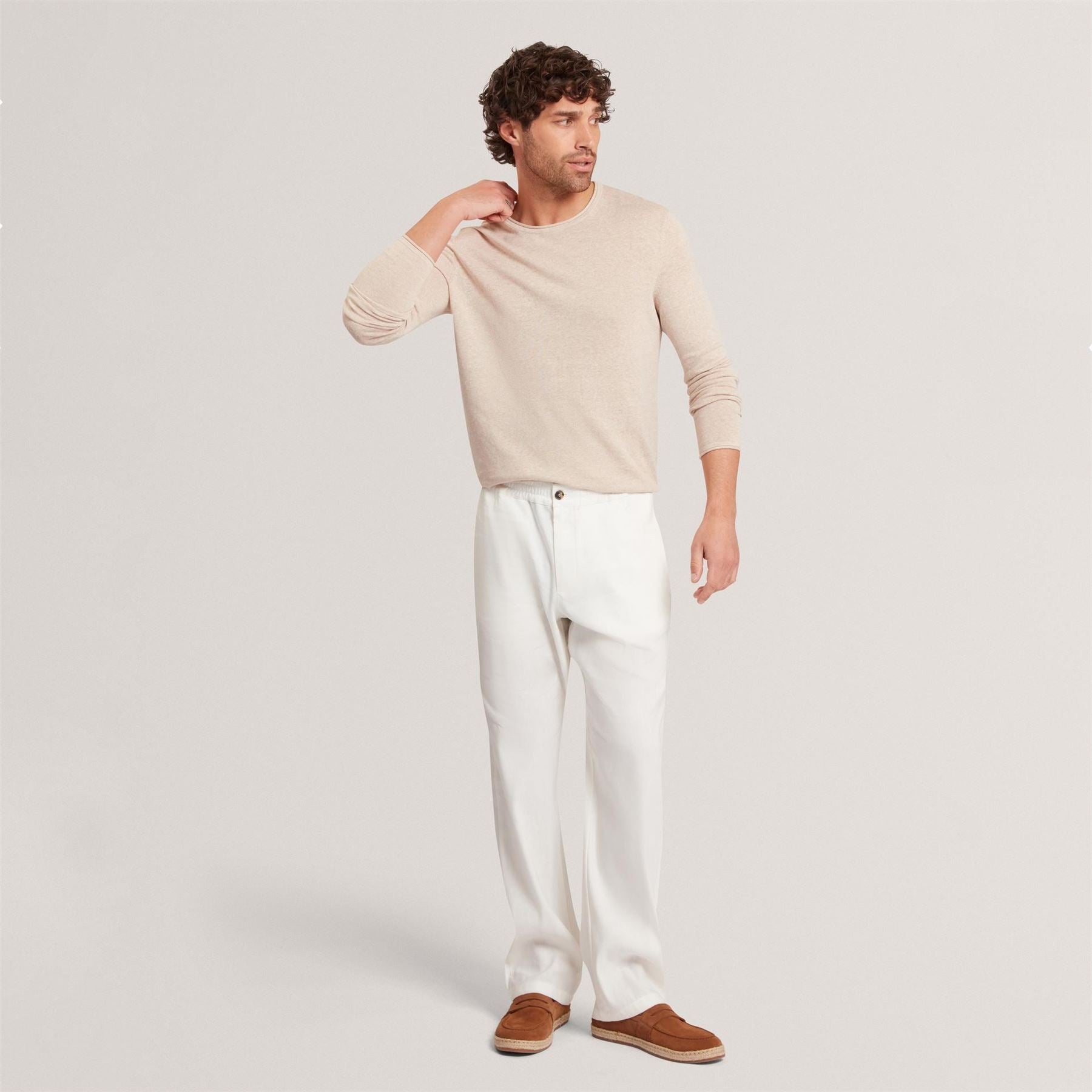 Ted Baker Linen Blend Crew Neck Jumper