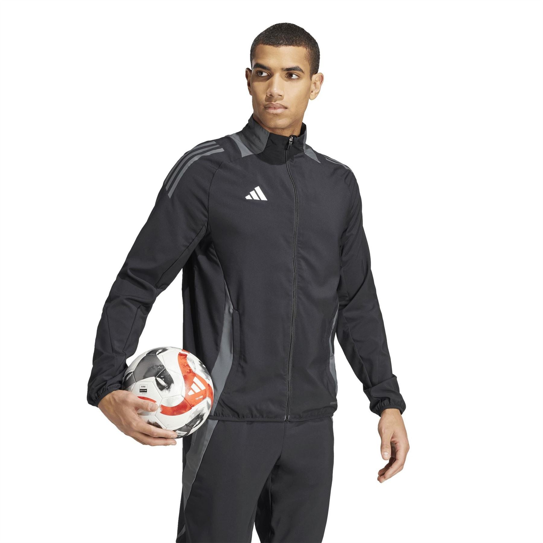 adidas Tiro 19 Funnel Neck Raglan Sleeve Athletic Top
