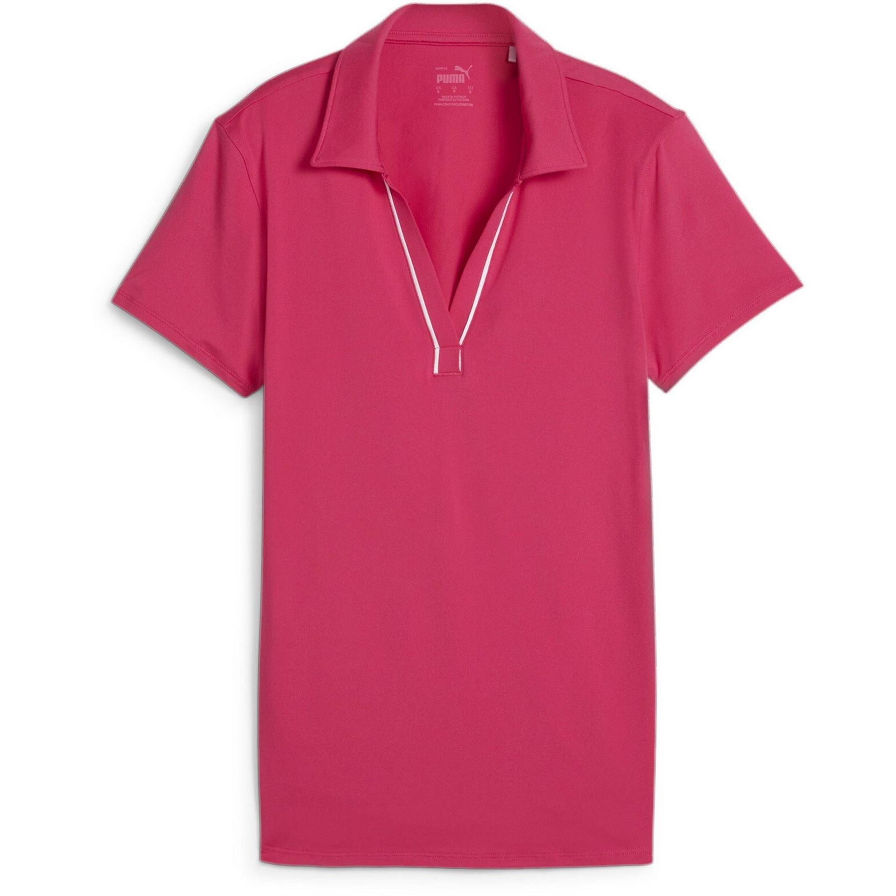 Puma Cloudspun Piped Short Sleeve Performance Polo Shirt
