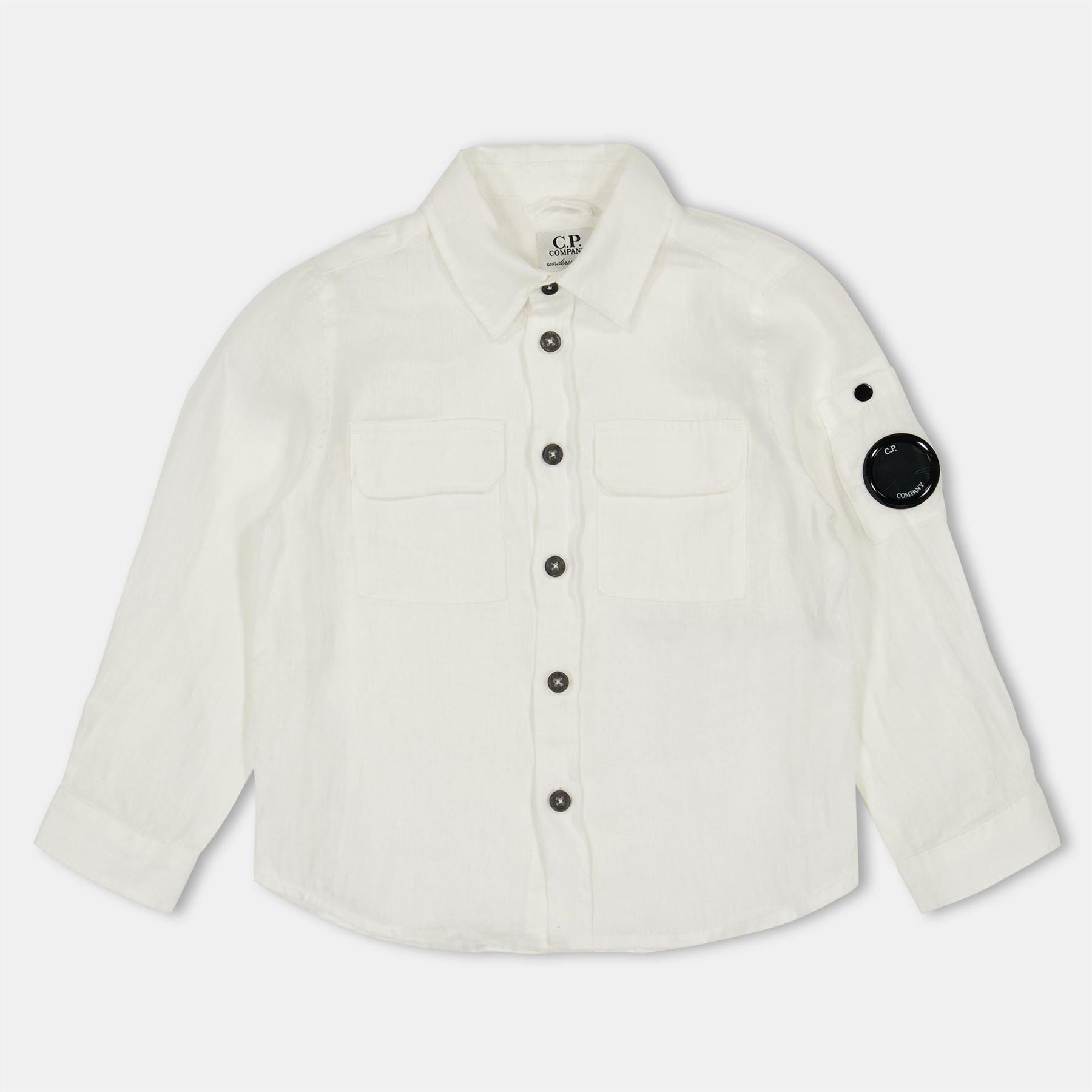 CP Company Lens Collared Neck Long Sleeve Shirt