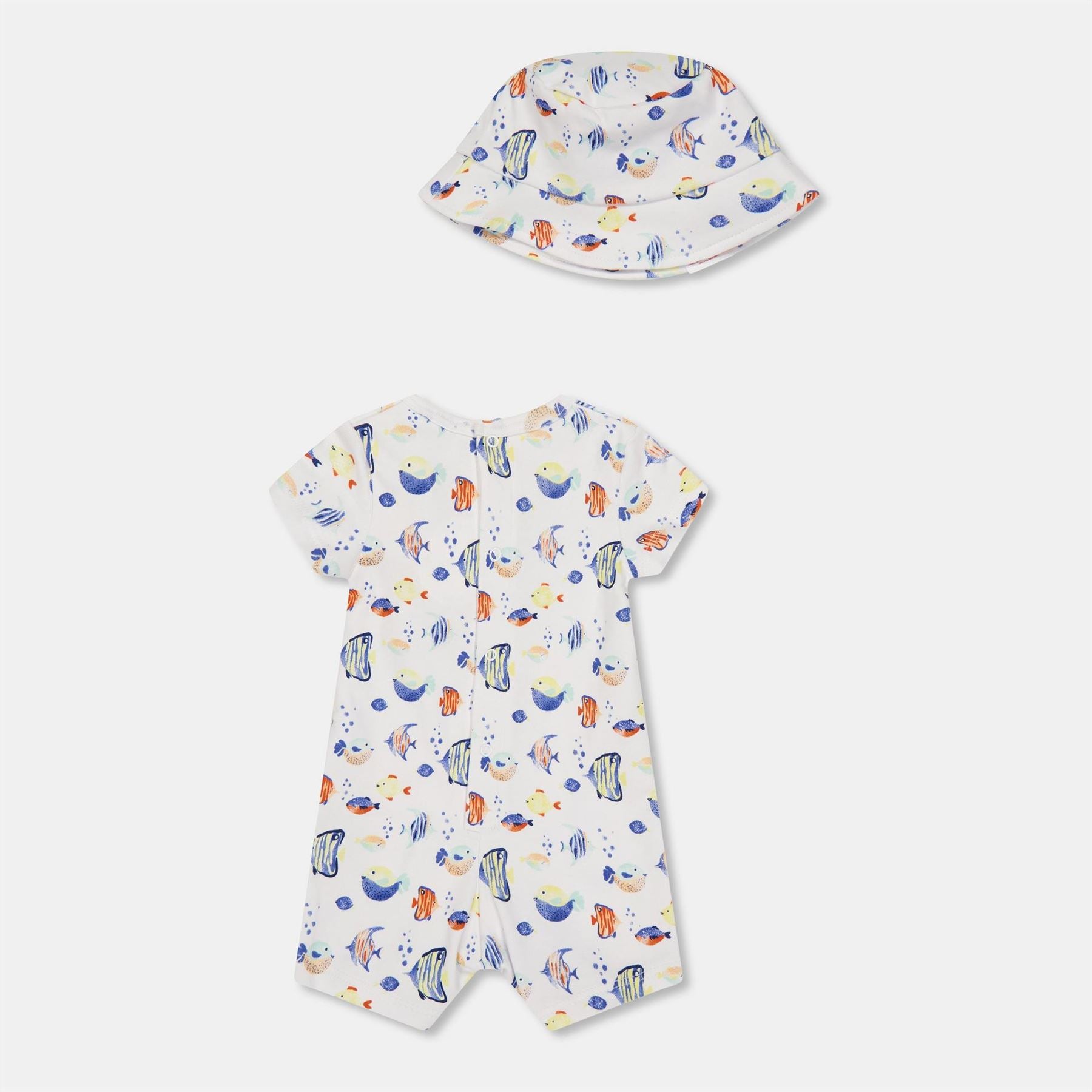 Carrement Beau Crew Neck Short Sleeve Animal Patterned Playsuit
