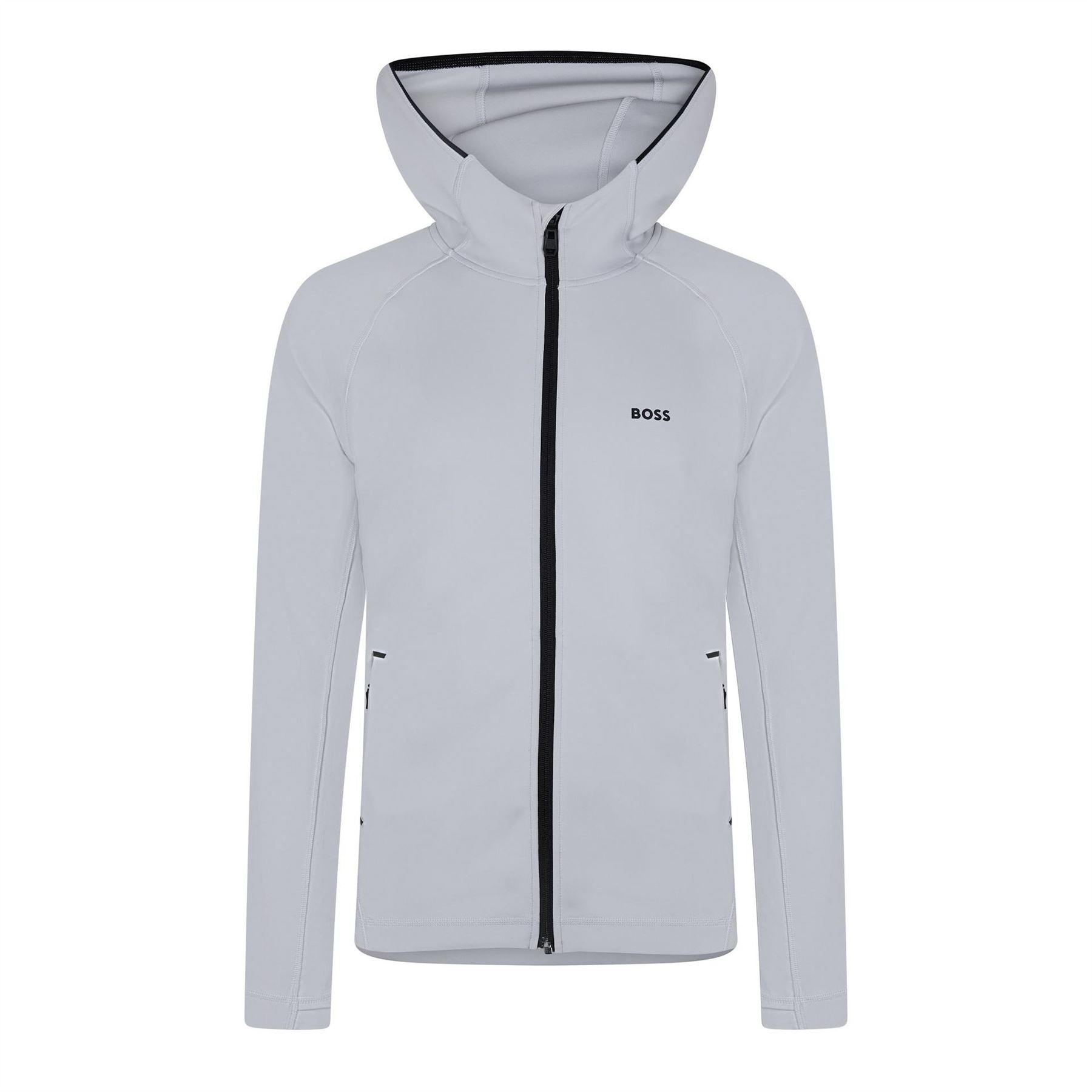 Boss Sicon Active Hooded Raglan Long Sleeve Athletic Top