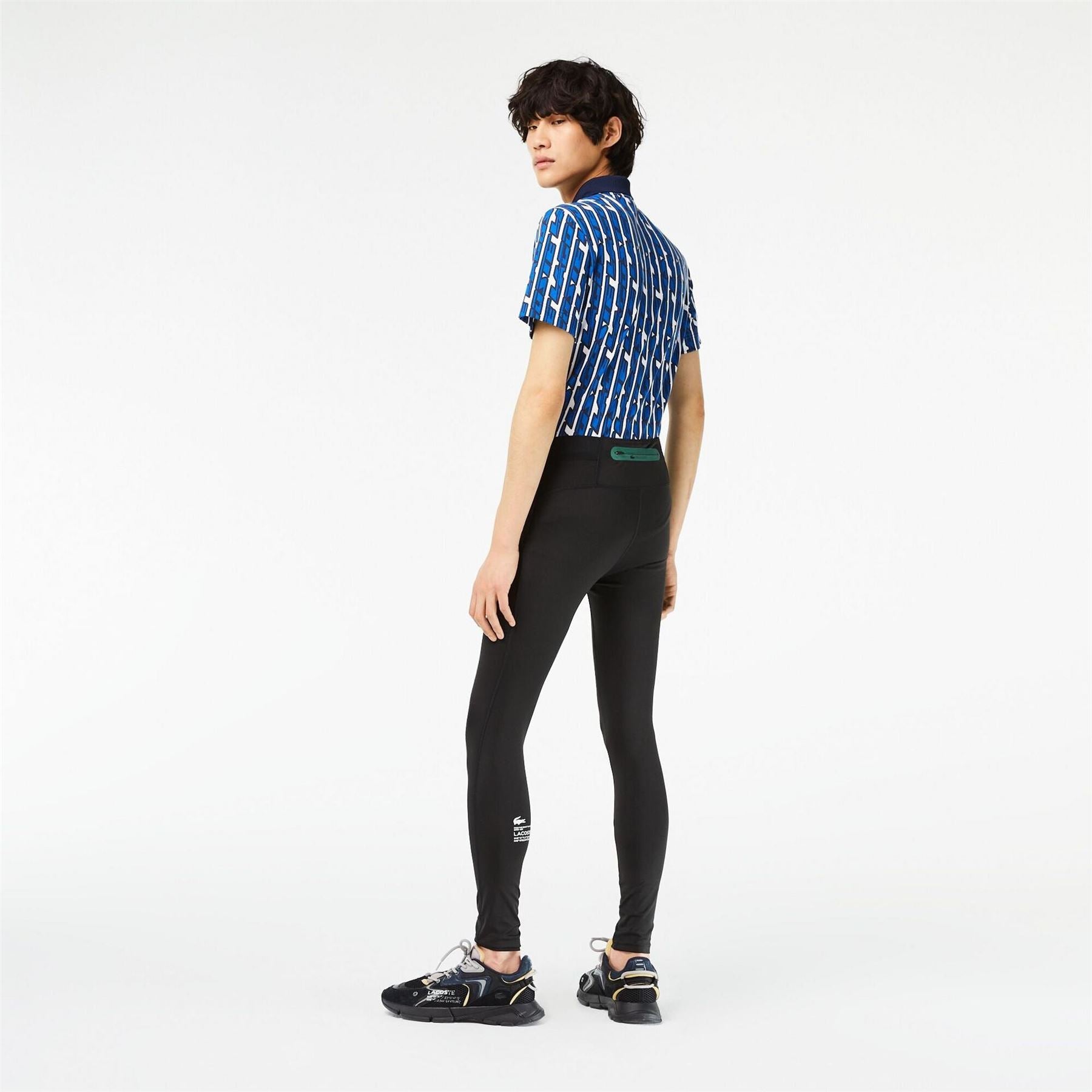 Lacoste OH5216 Zip Back Pocket Compression Leggings