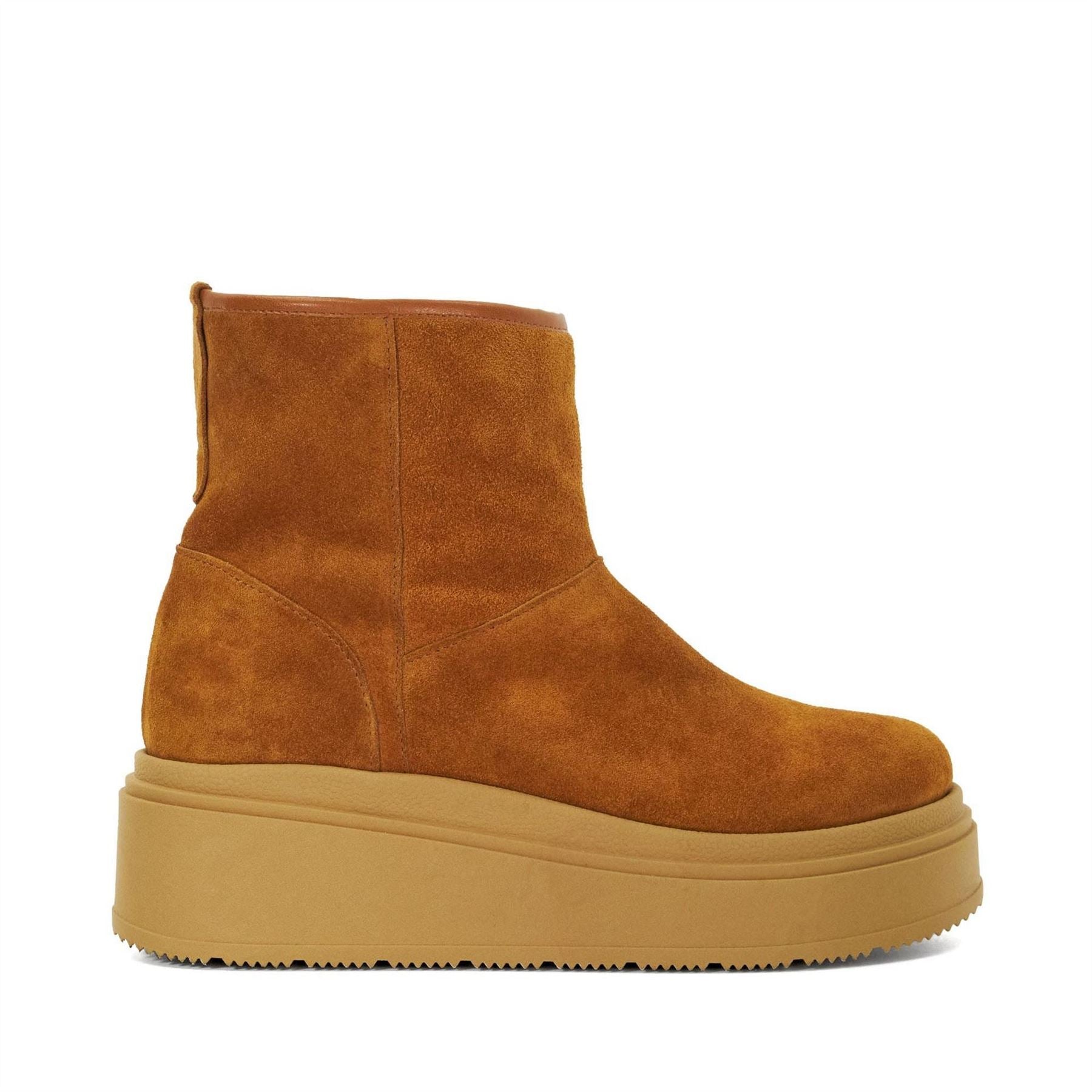 Dune London Podsey Faux Shearling Lined Platform Boots