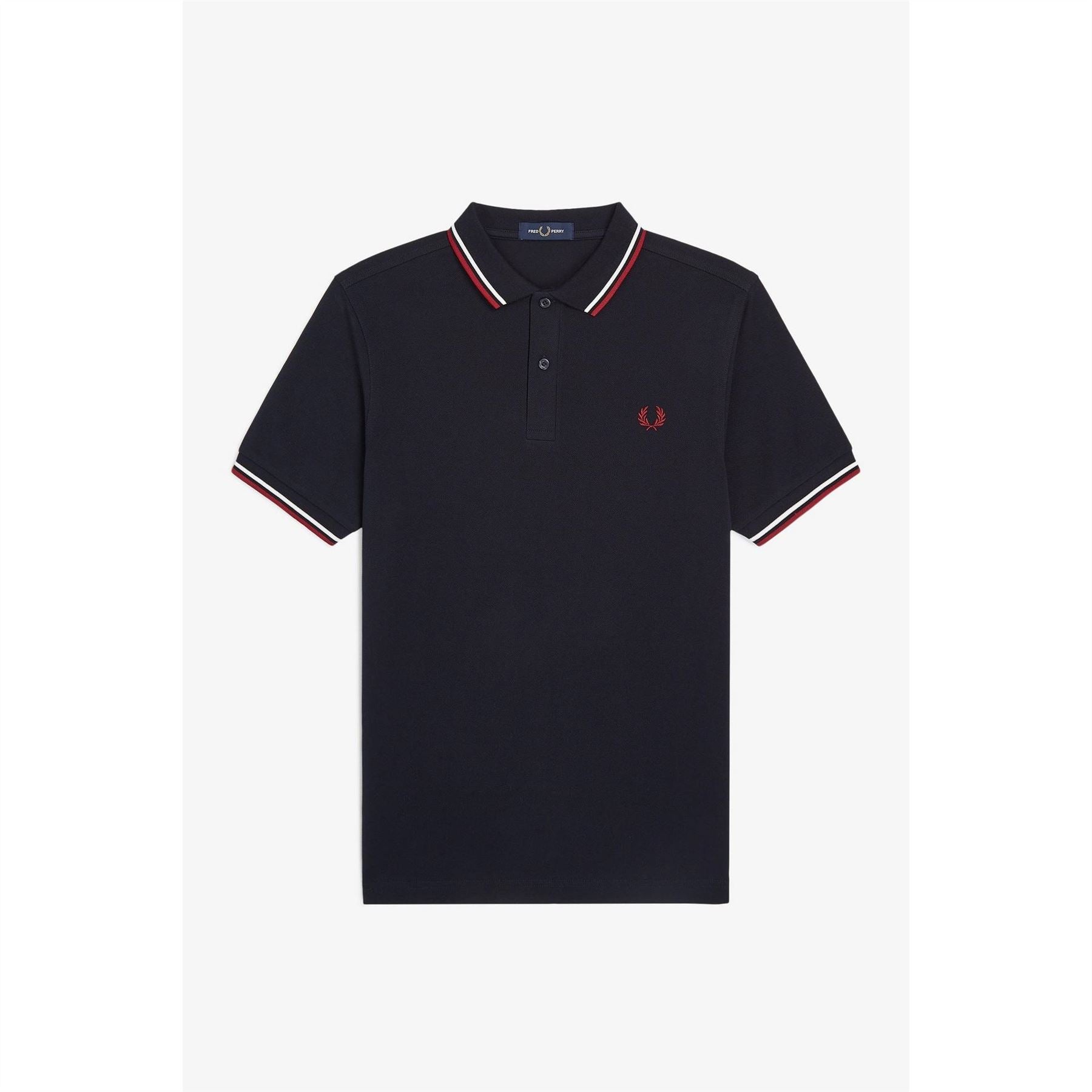Fred Perry Sleeve Twin Tipped Polo Shirt