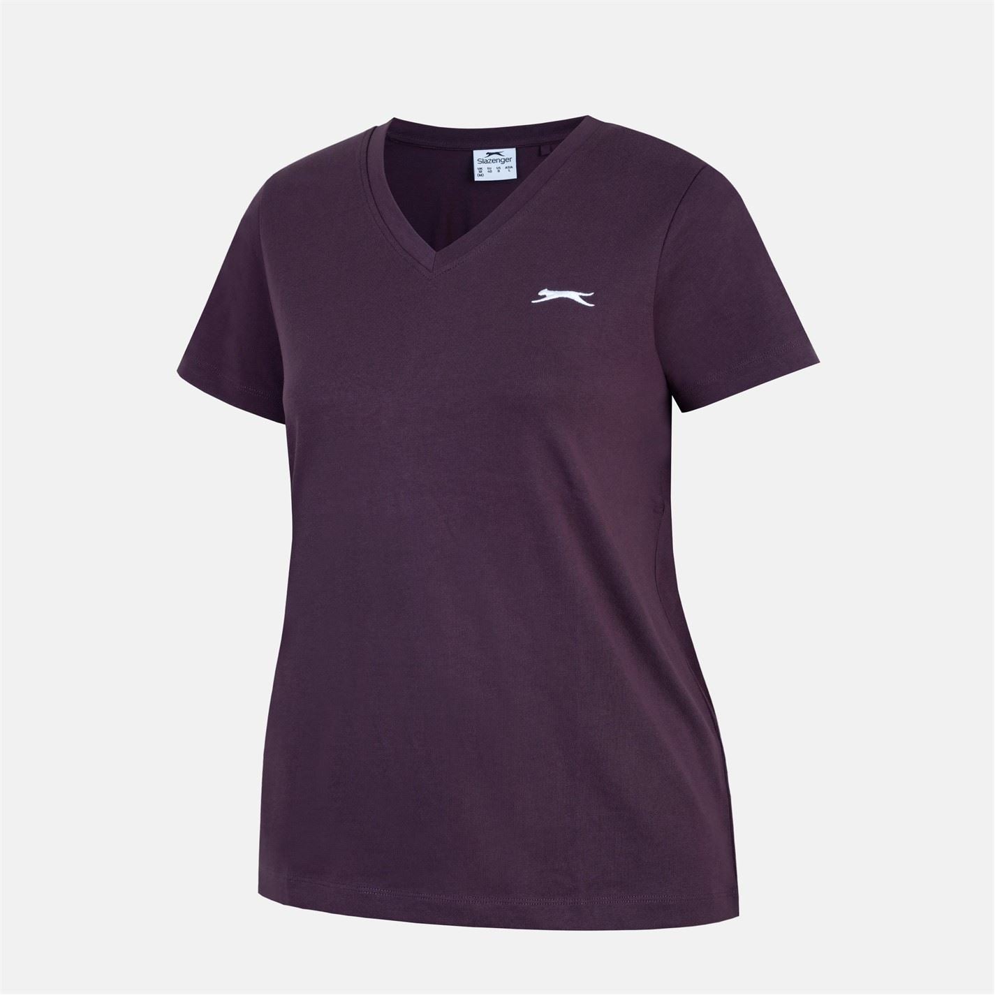 Slazenger Ladies V Neck Tee Shirt