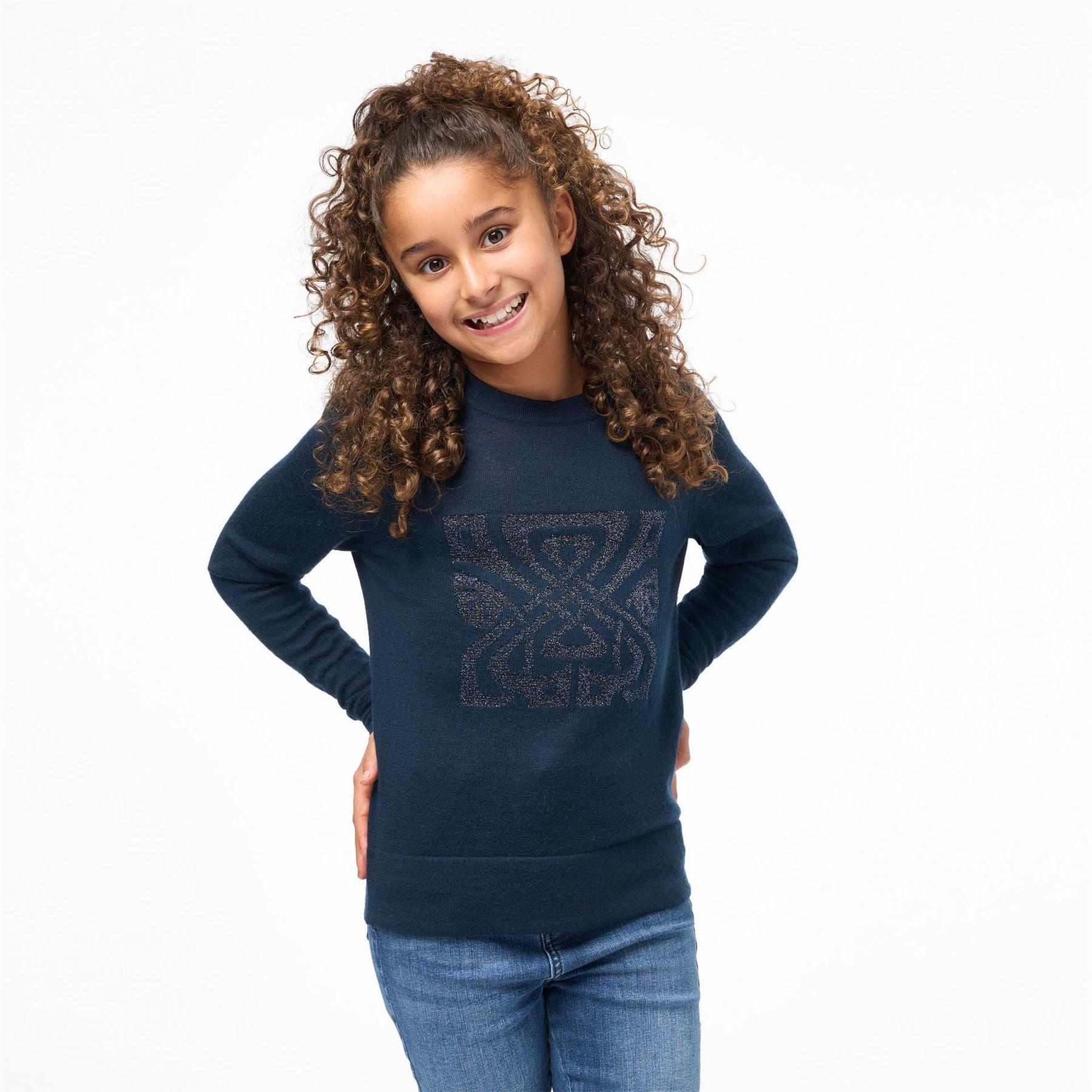 Biba Girls Merino Logo Jumper