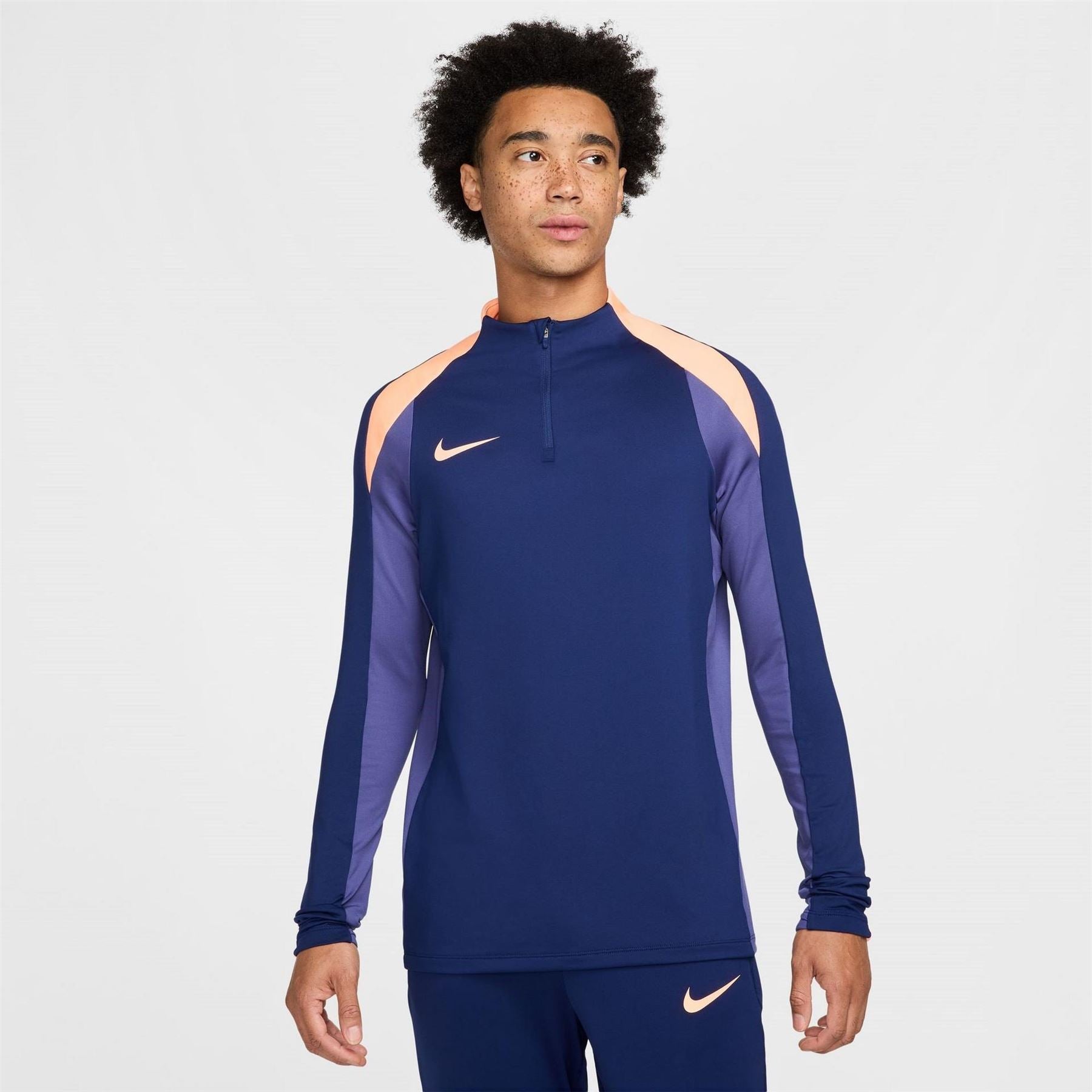 Nike Mens Strike Dri Fit 1 2 Zip Global Football Top
