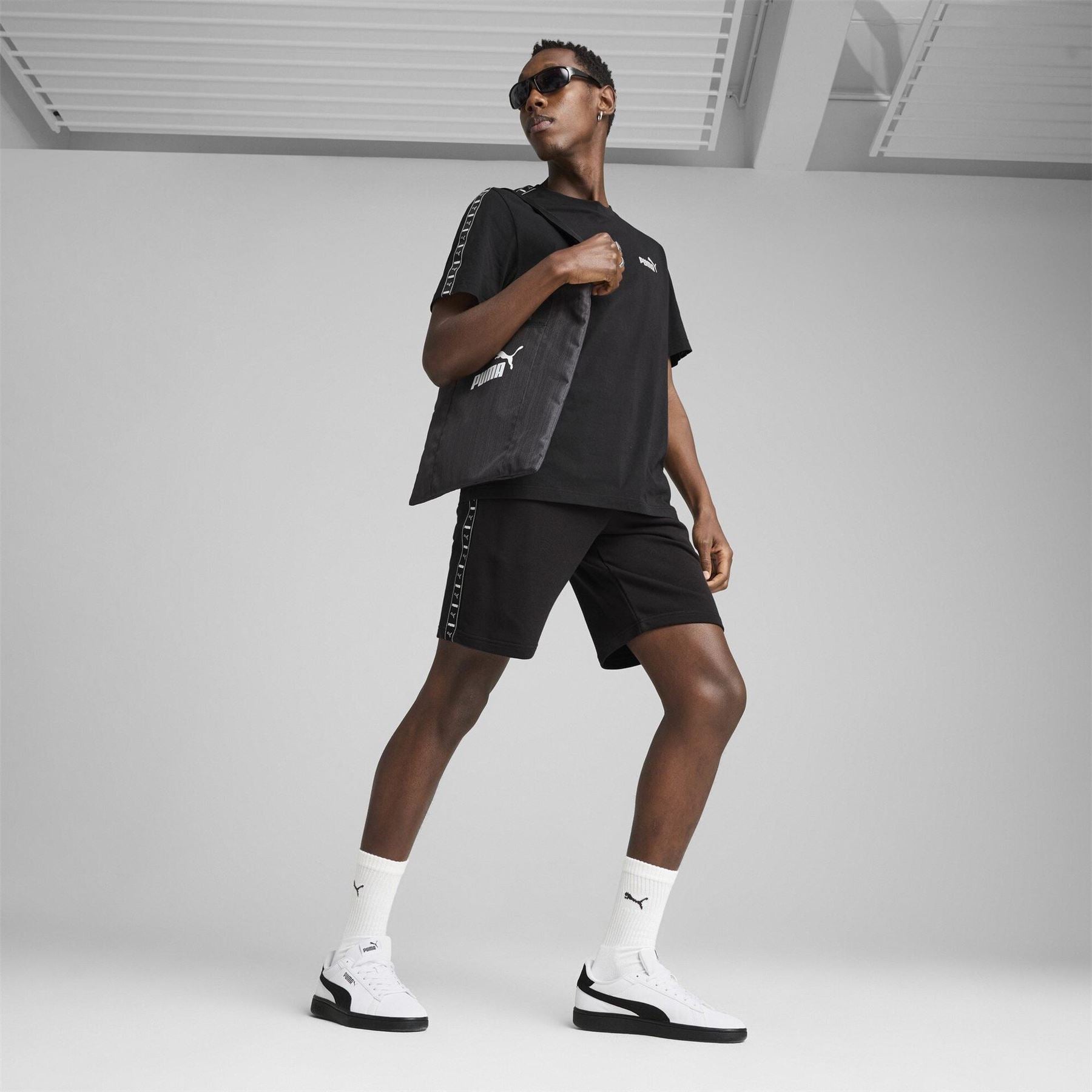 Puma Tape Bermuda Shorts with Elasticated Waistband