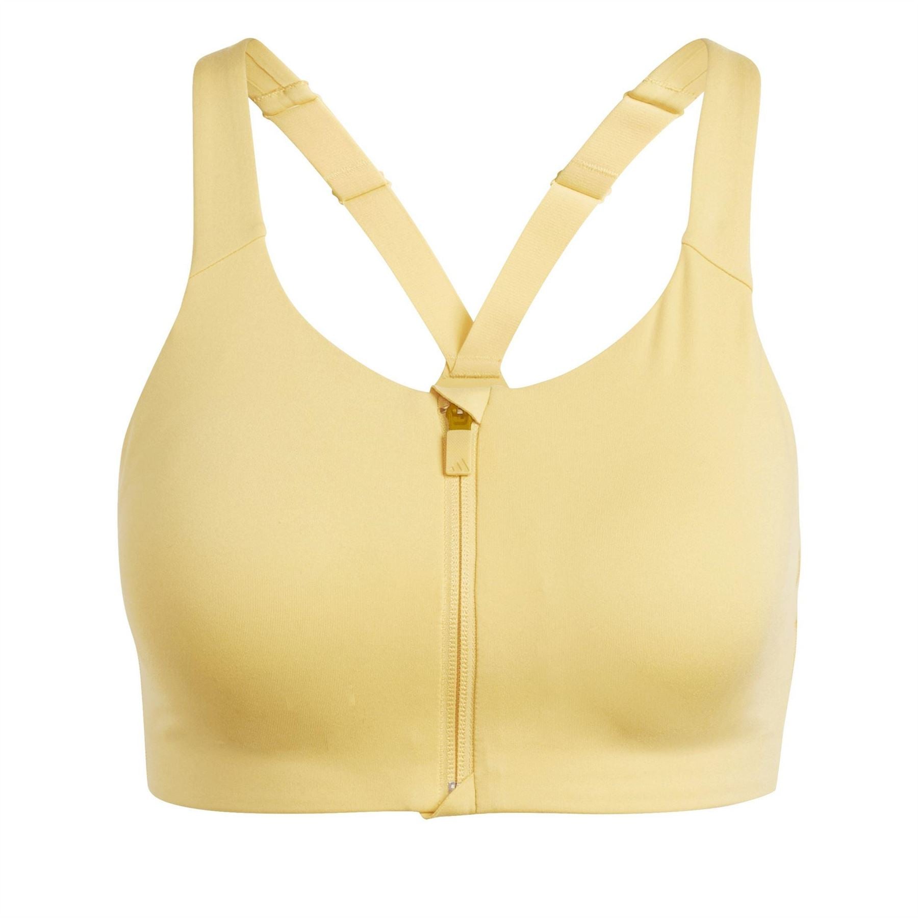 adidas High Impact Scoop Neck Sports Bra with Zipper