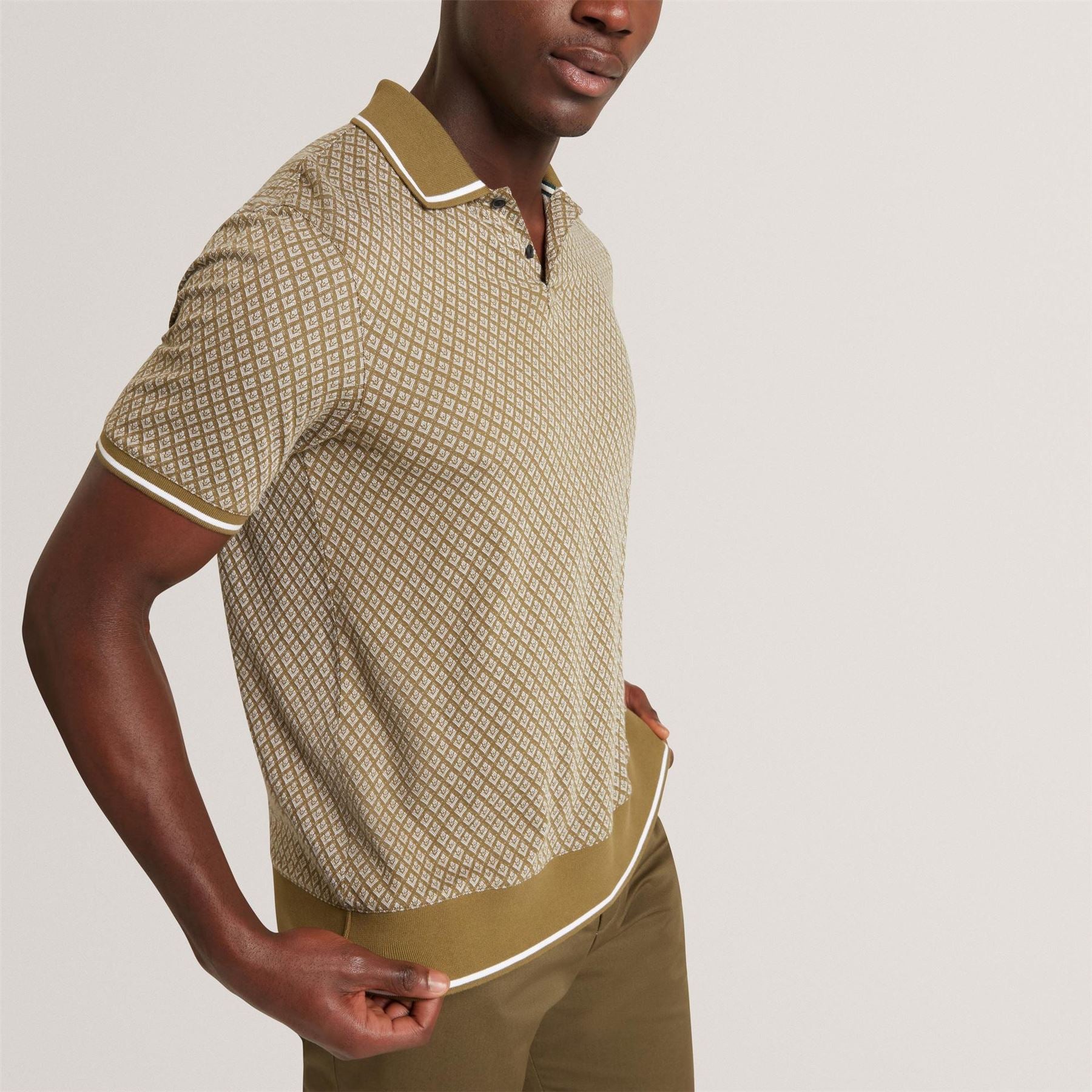 Ted Baker Baker Ss Geo Polo