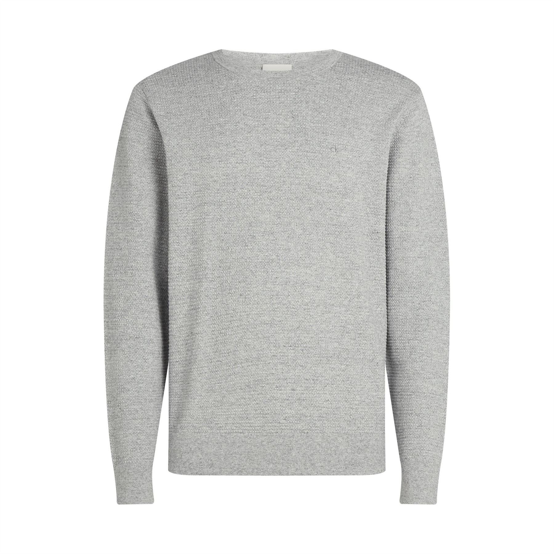 Calvin Klein Waffle Texture Cotton Crew Neck Jumper