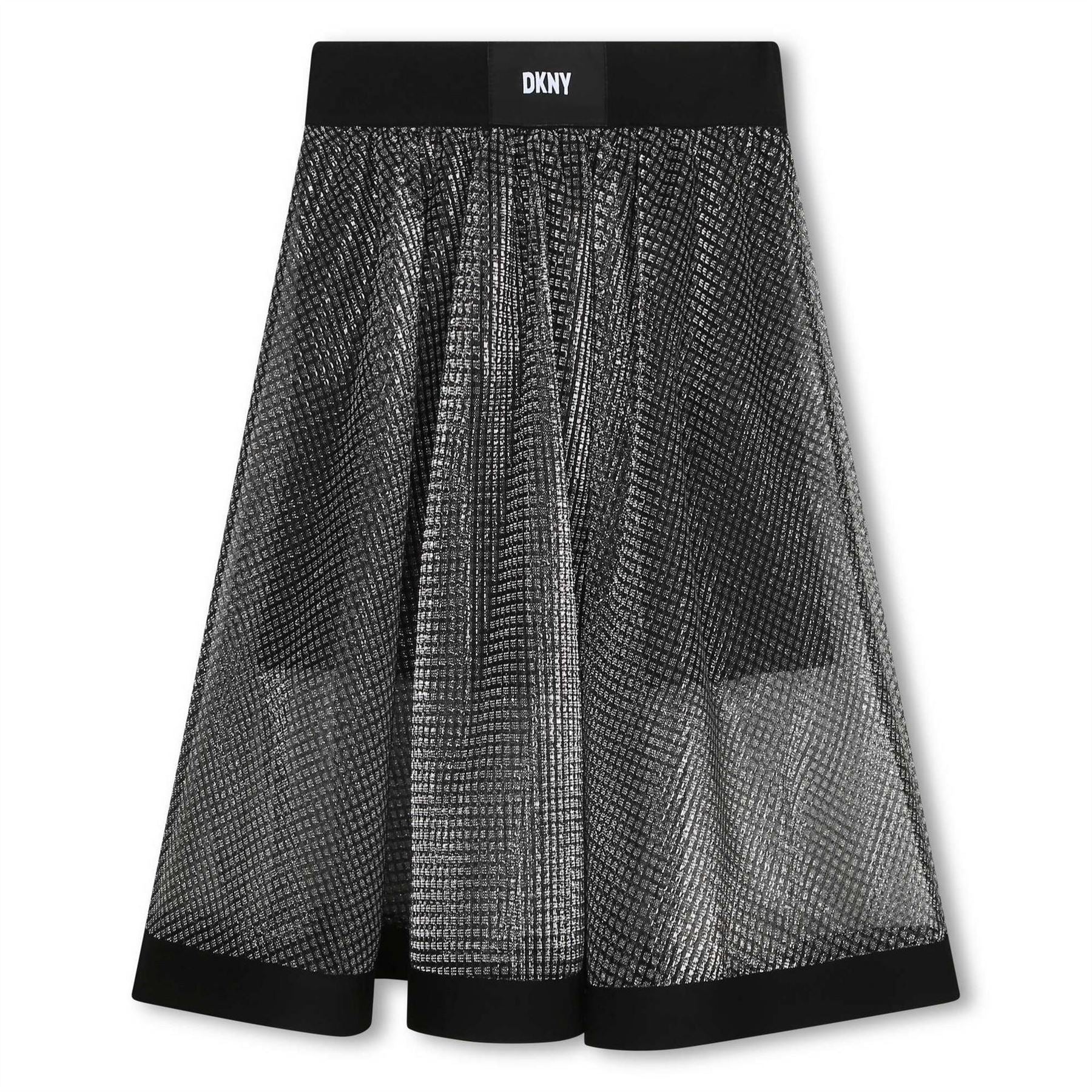 DKNY A Line Mesh Jersey Skirt