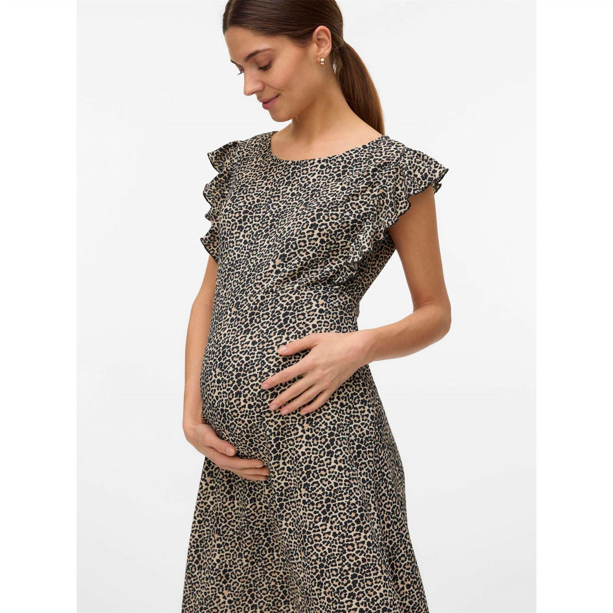 Mamalicious Mleveline Crew Neck Sleeveless Mini Dress