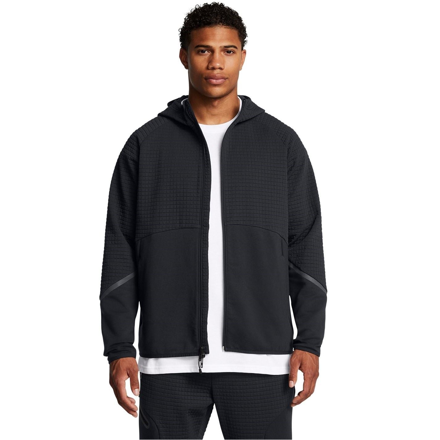 Under Armour Unstoppable Hooded Full Zipper Textured Zipped Pocket Jacket
