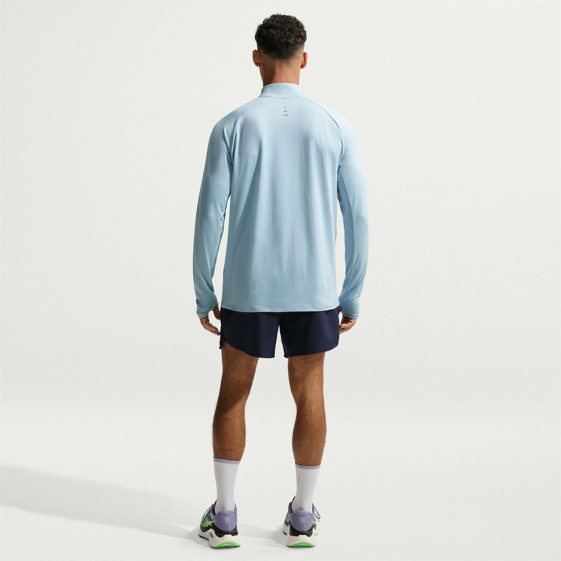 Nike Stride Zip Neck Regular Fit T-Shirt