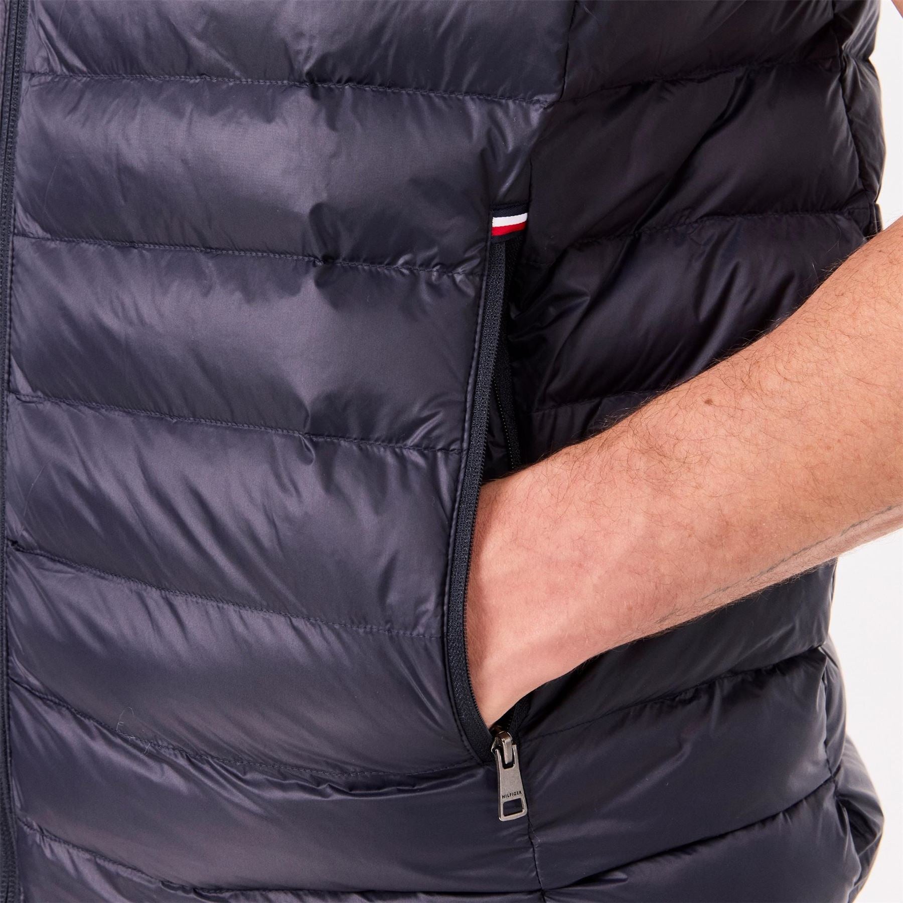 Tommy Hilfiger Core Packable Recycled Solid Patterned Gilet