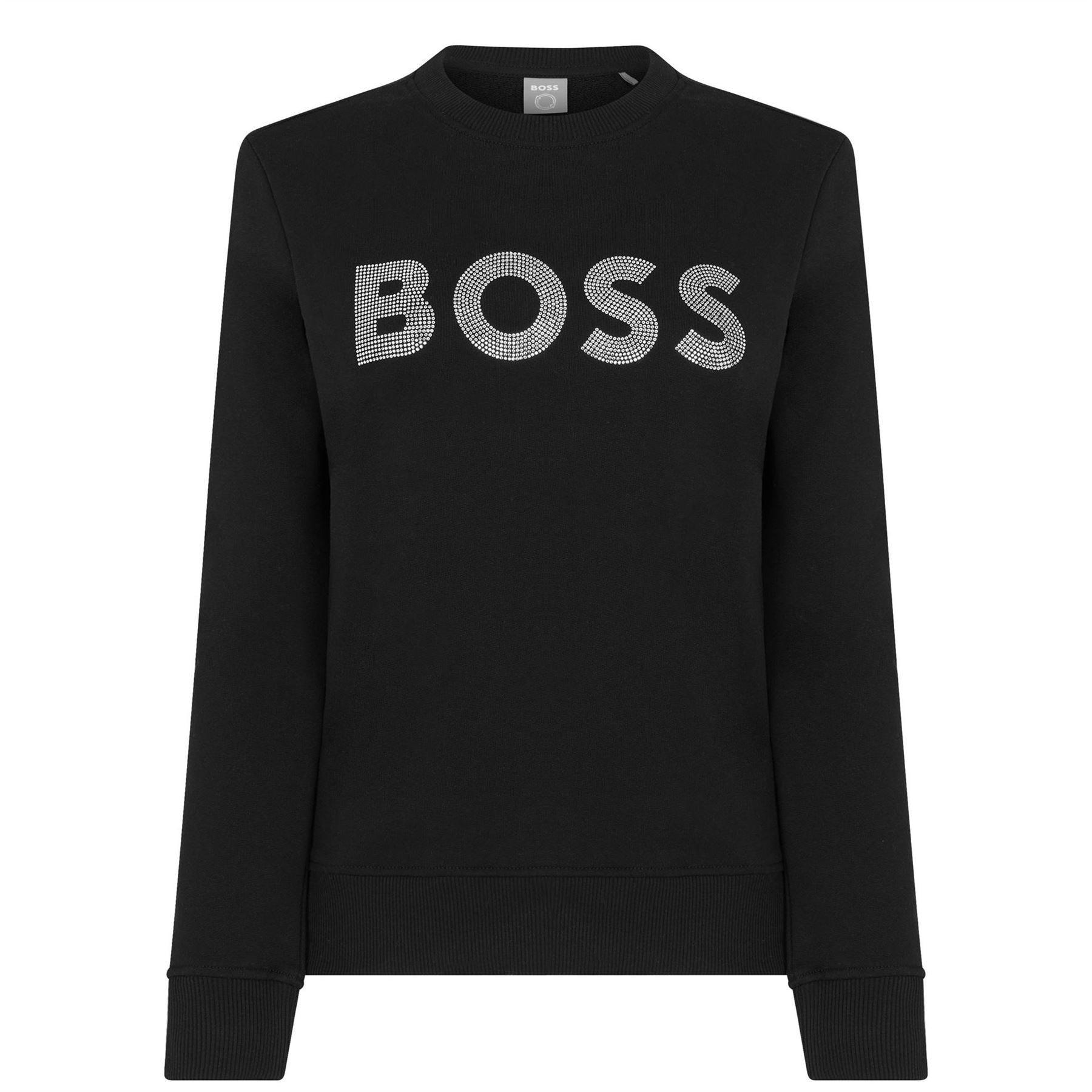 Boss Crew Sweatshirt, Sparkling Diamante