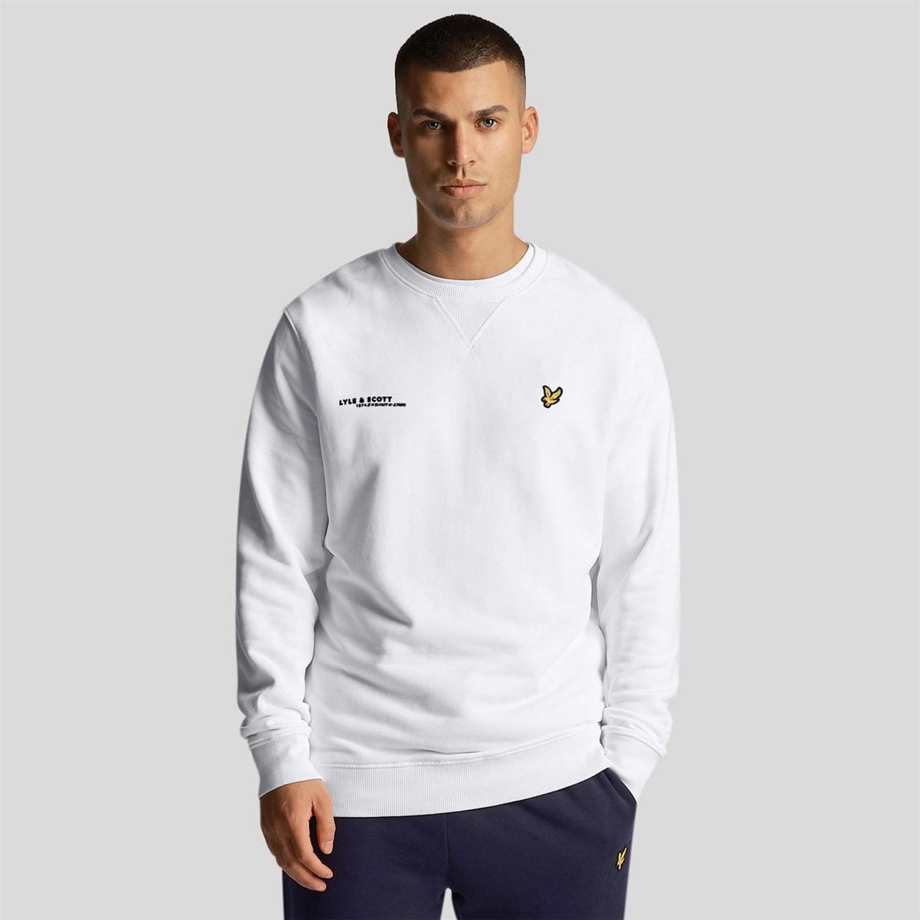Lyle and Scott Ordinate Print Crewneck Sweatshirt
